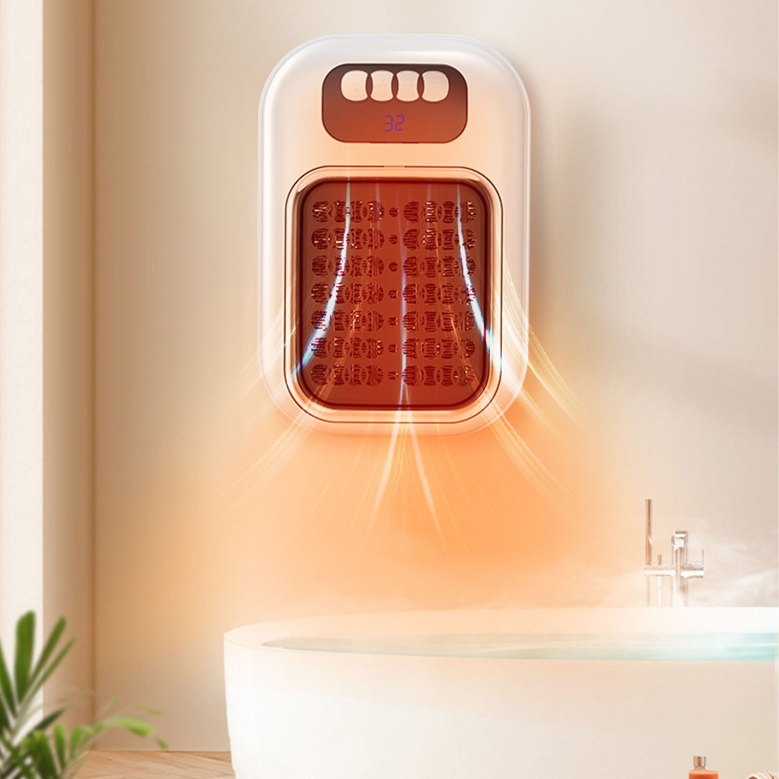 PLPPYFS 600W Portable Electric Space Heater for Home and Office (Pink, 1 Unit) i935k