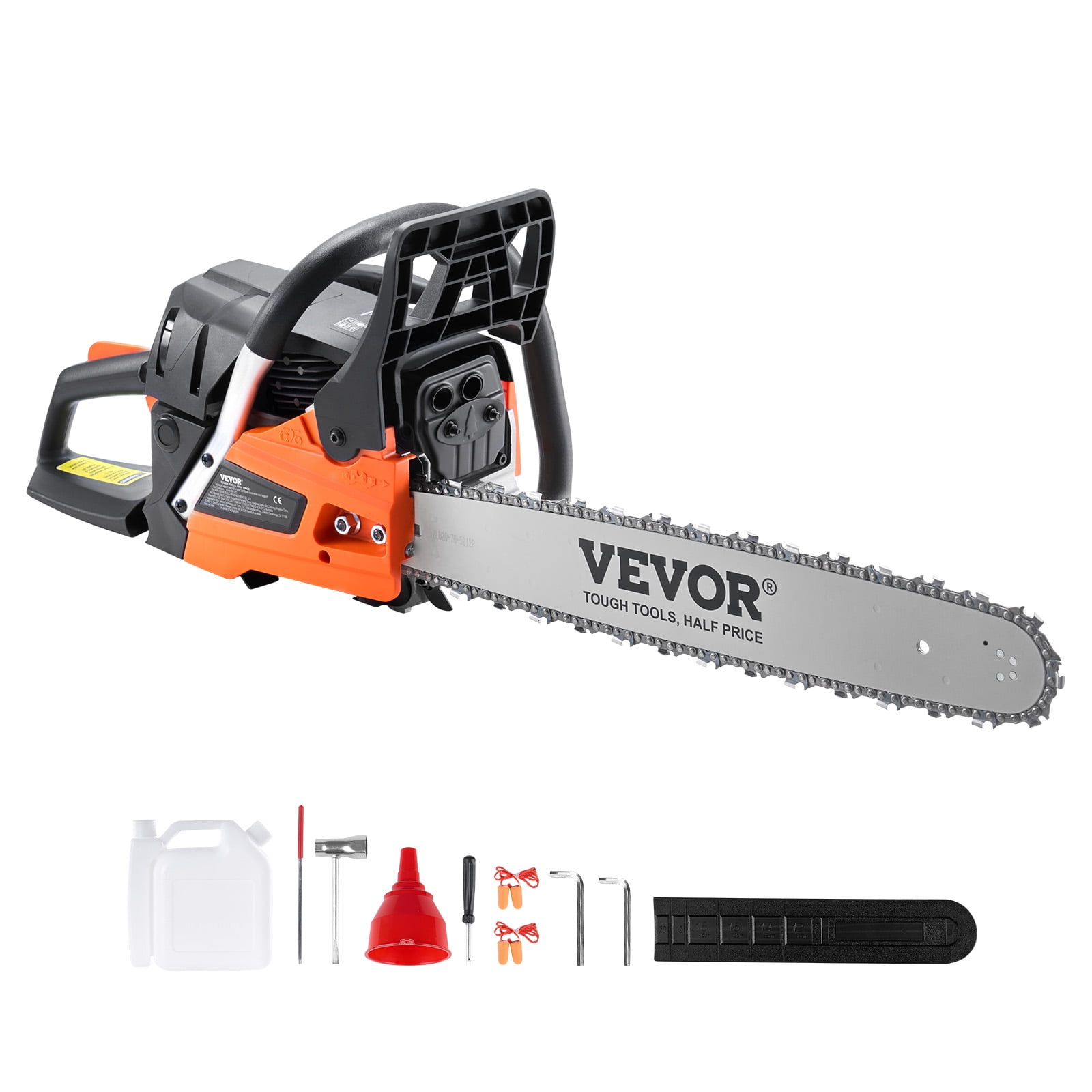 VEVOR Gas Chainsaw, 58CC 20 in 3.22HP Gasoline Powered Chain Saw for Tree Trimming and Land Clearing (20 in) vbkzd