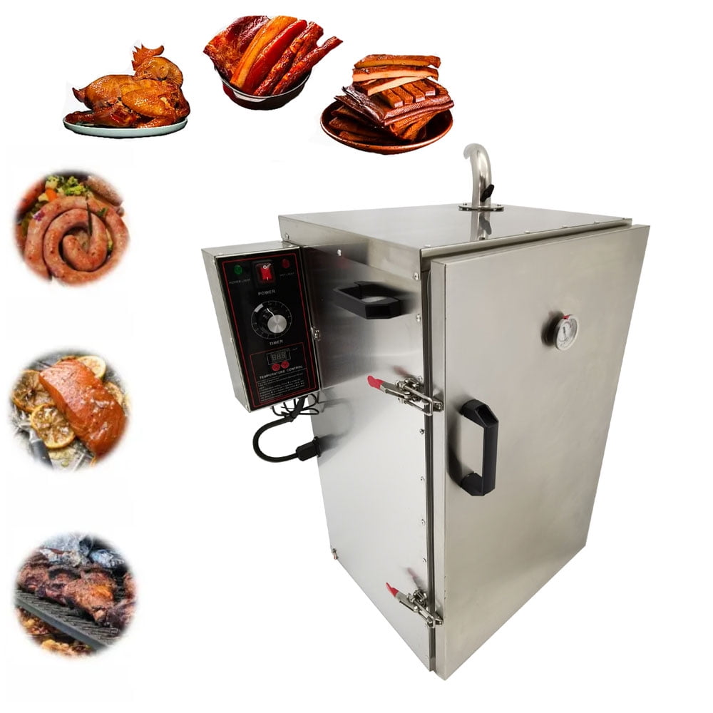 Preasion Commercial Vertical Digital Electric BBQ Meat Smoker for Beef and Sausage (Silver, 5 Racks) c2y4f