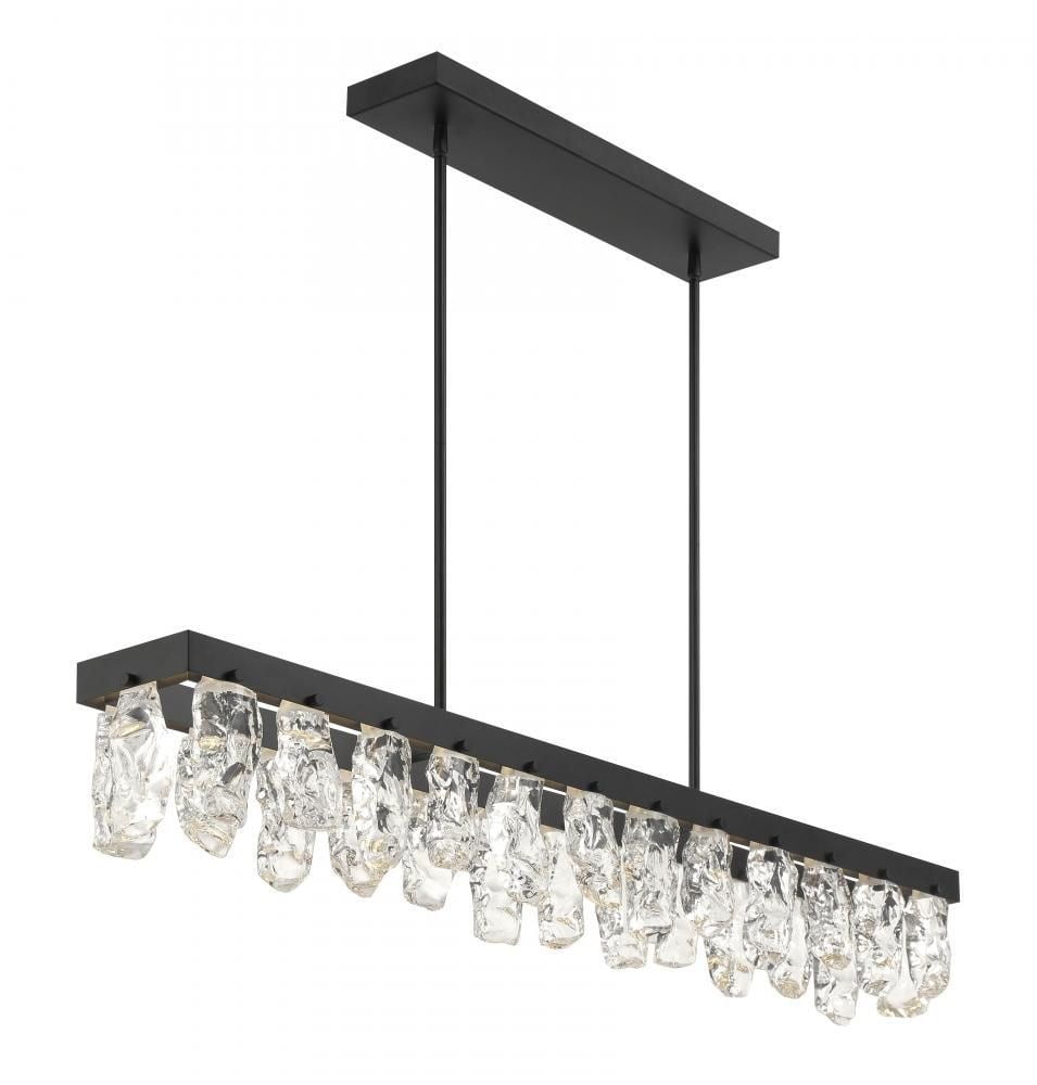 George Kovacs Artic Glacier LED Island Pendant Light (Coal, 47.75 in) kohjy
