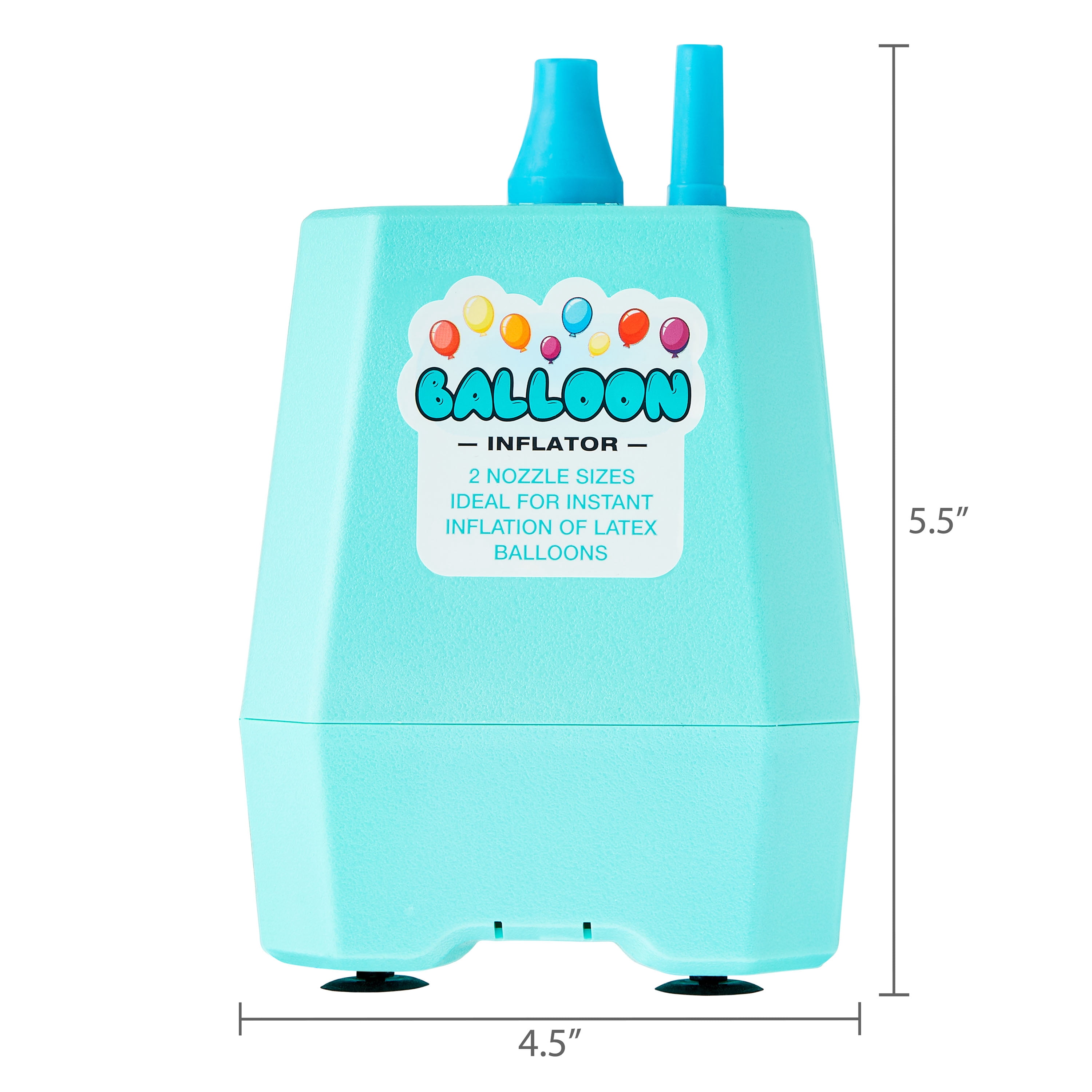 Way To Celebrate Electric Balloon Inflator with Extendable Tip and Knotter (Blue, 7 in) 3mirq