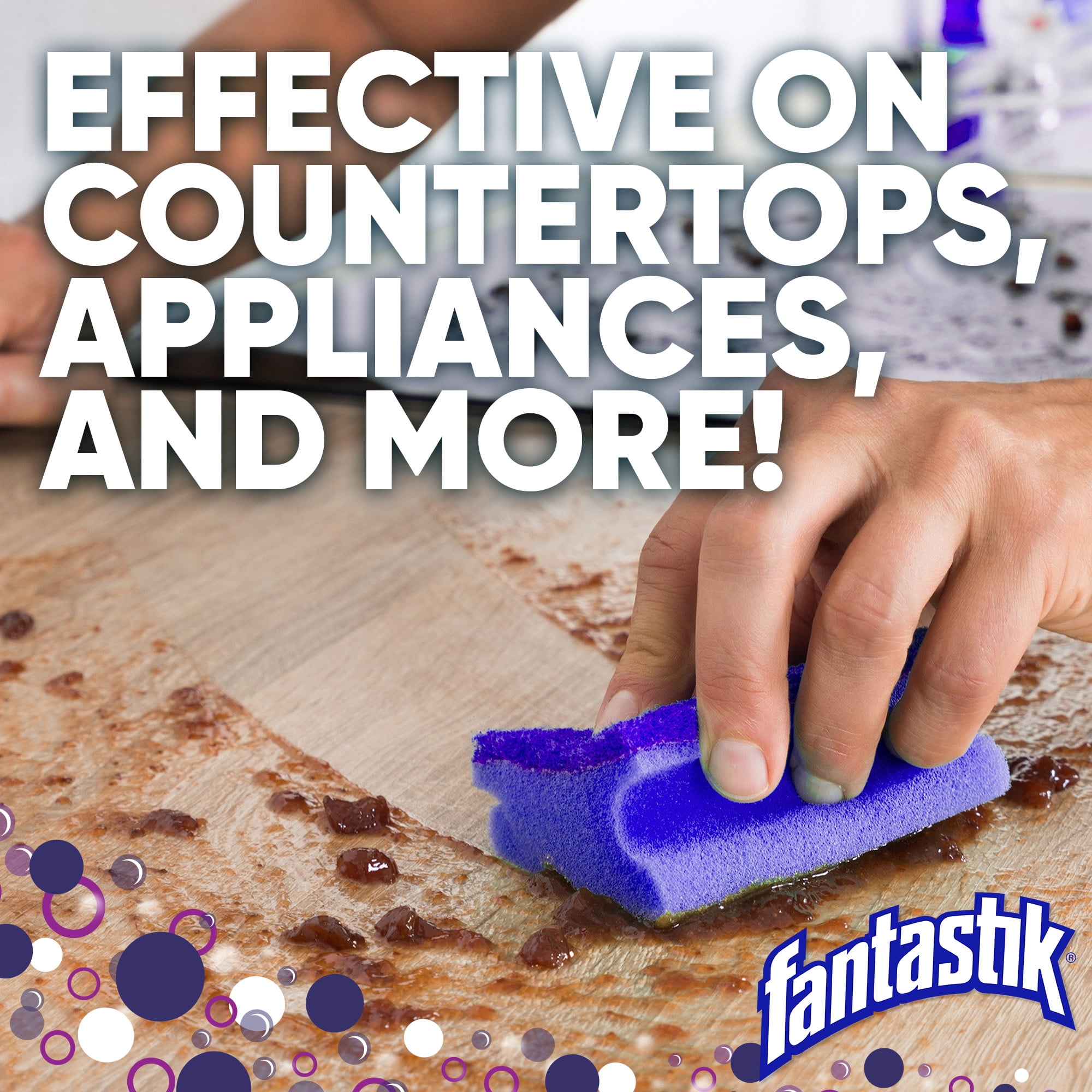 Fantastik All-Purpose Cleaner with Bleach, Heavy-Duty Multi-Surface Disinfectant (32 fl oz) fqr5b