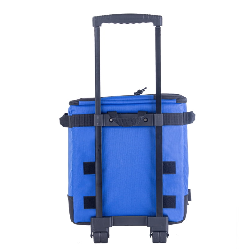 HDJ Rolling Cooler Bag with Wheels and Telescoping Handle, Insulated Leakproof Soft Cooler for Camping and Beach (Blue, 41 qt) pc7pi
