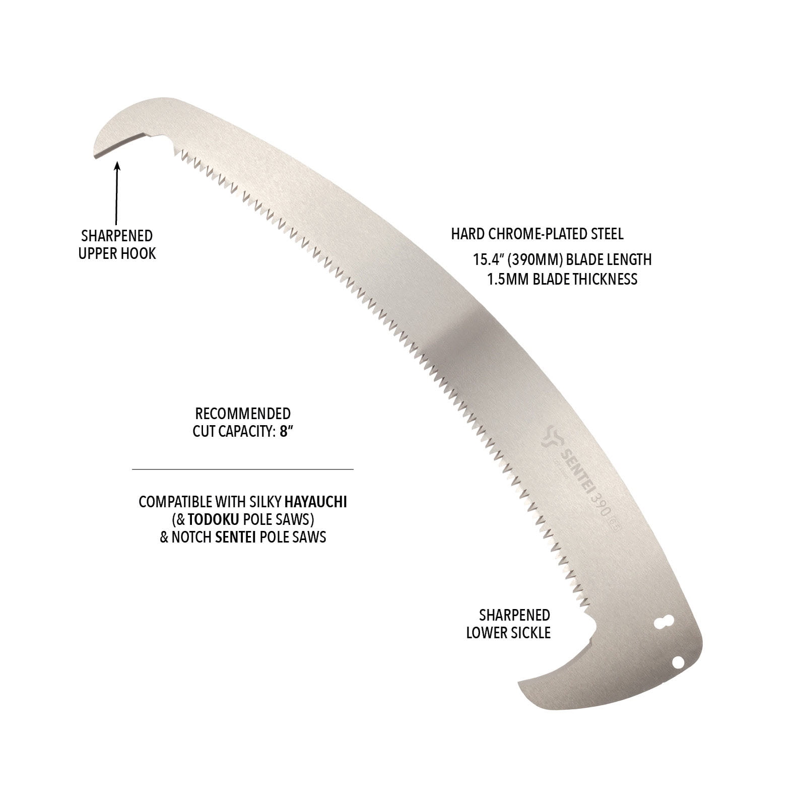Notch Sentei Replacement Blade for Silky Hayauchi Pole Saws (15.4 in) tsczx