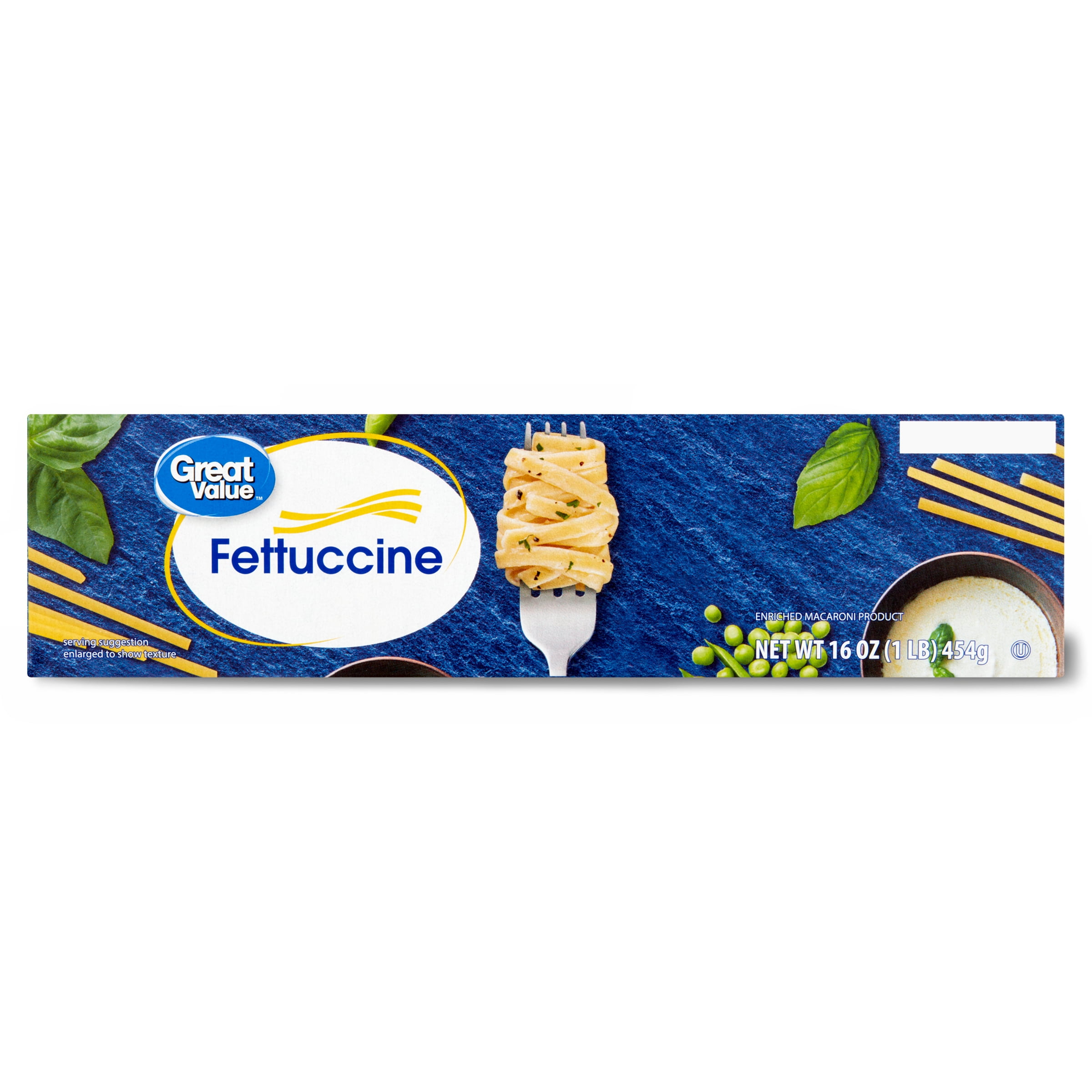 Great Value Fettuccine Pasta, Enriched Durum Semolina (16 oz) y14fz