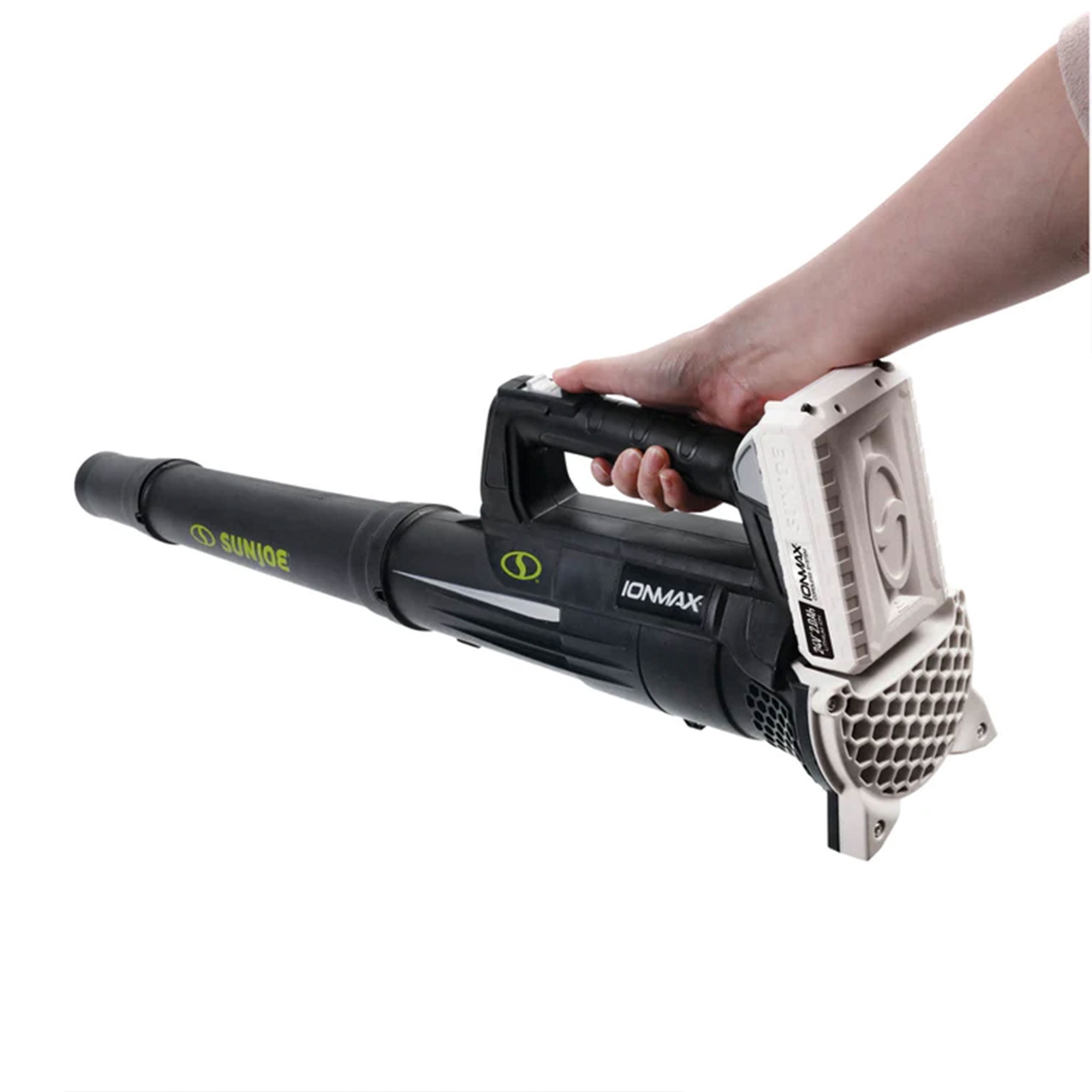 Sun Joe 24V Cordless Jet Leaf Blower, Compact Turbine Design for Yard Cleanup (Black, 5.4 lb) xc75h