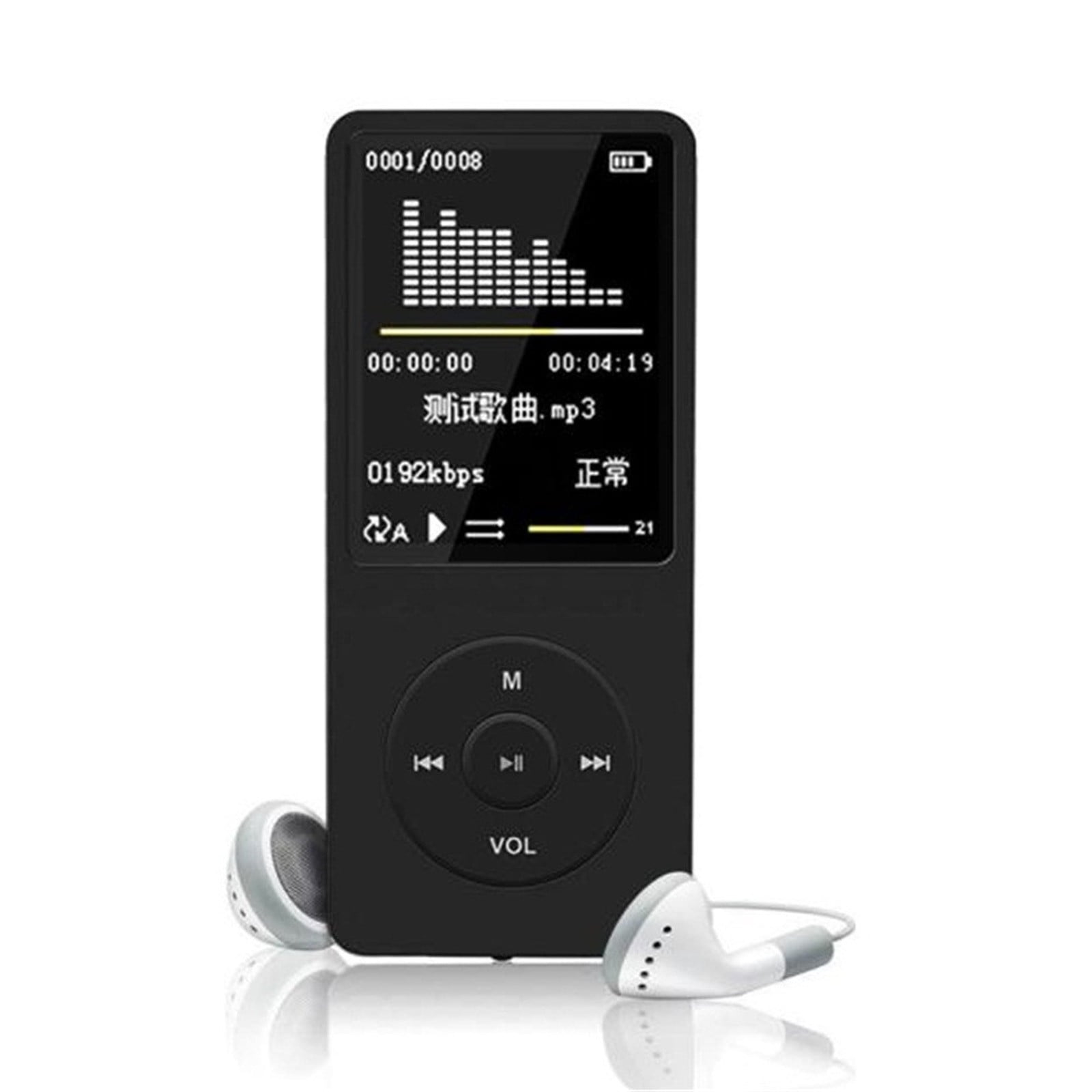 syligr Portable MP3 MP4 Player with 1.8 in Screen, Lossless Sound, FM Radio, Voice Recorder (Black, 1.1 oz) 964d5