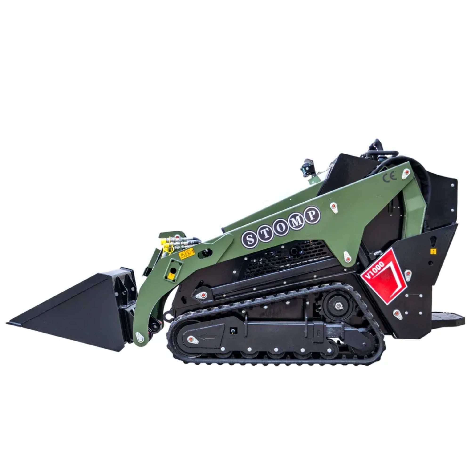TYPHON STOMP V1000 Diesel Skid Steer Loader (Green, 1.5 Ton) znrn3