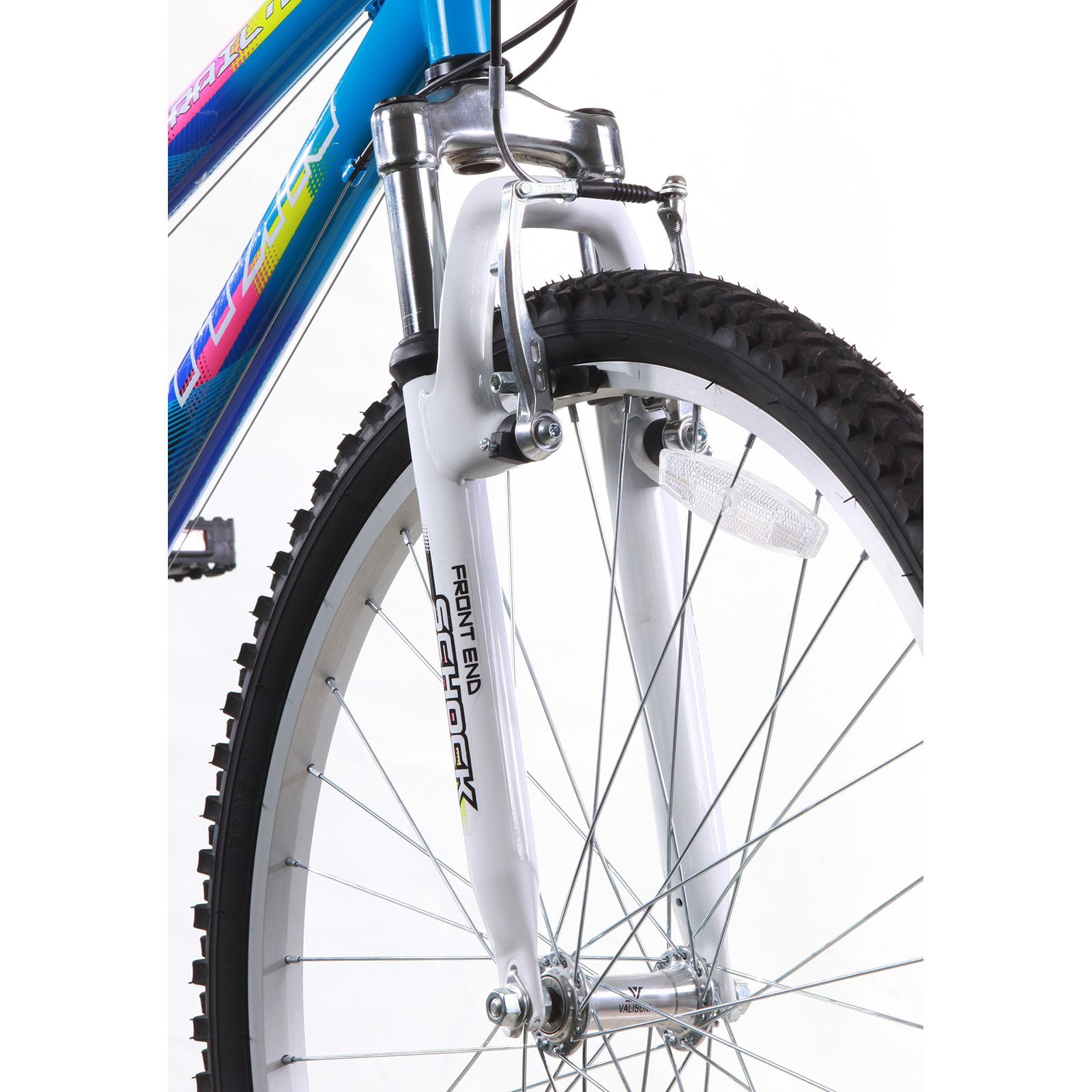 Bike USA 26 in Women's Mountain Bike, 21-Speed Trail Suspension Bicycle (Black, 26 in) 1gh2l