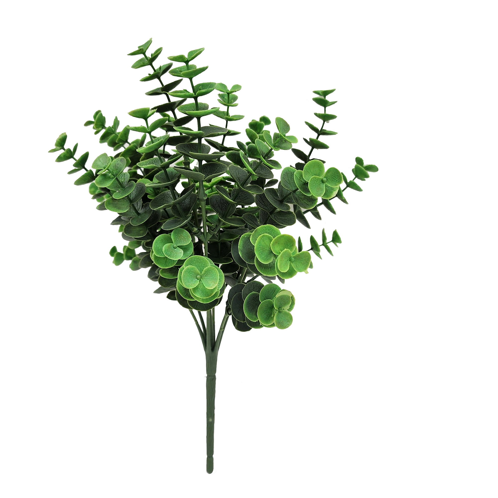 Mainstays Artificial Eucalyptus Flower Bush for Home Decor (Green, 13.5 in) re4y3