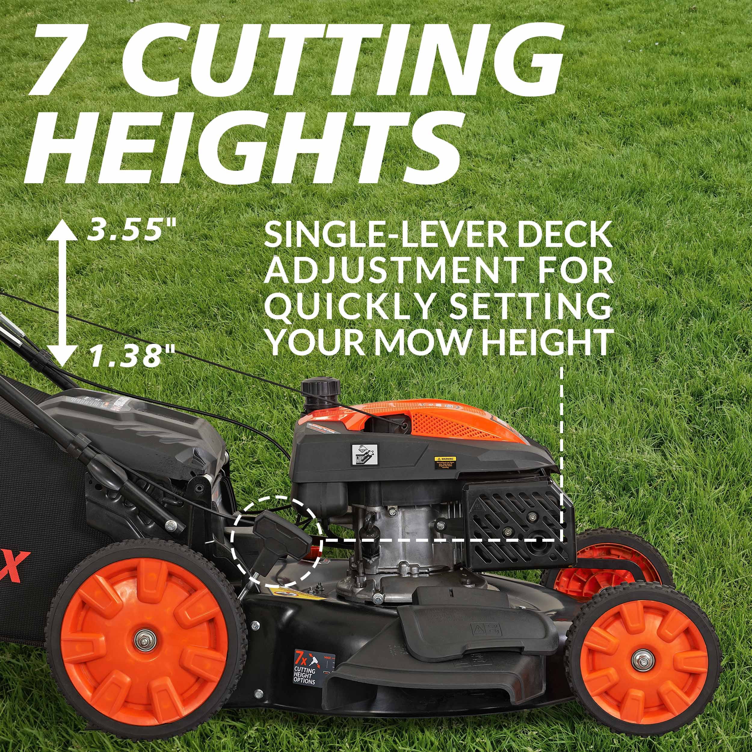Yardmax 22 in. 201cc Select Pace 6-Speed Self-Propelled Gas Lawn Mower (3-in-1, RWD) xdcr9