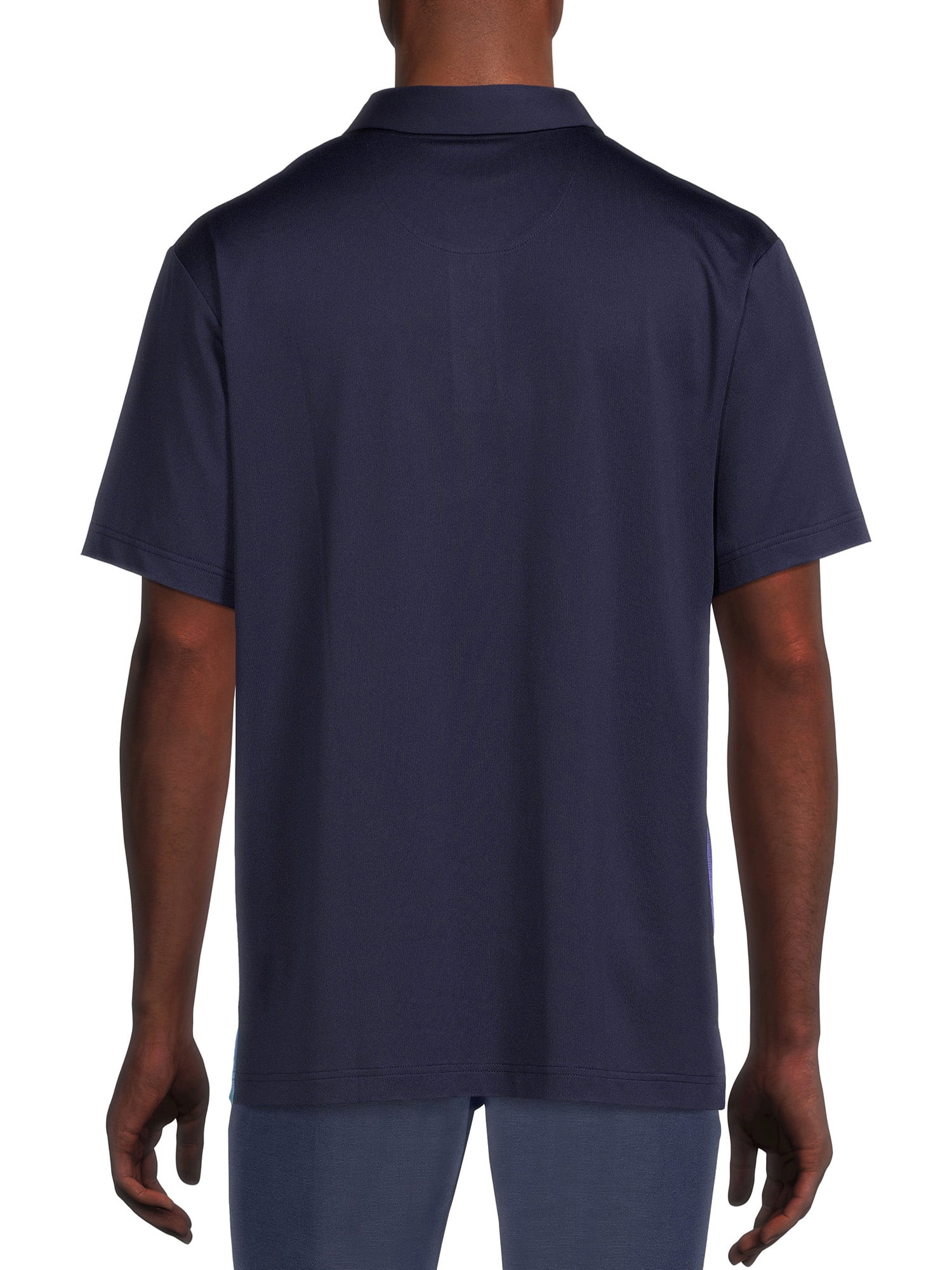 Ben Hogan Men's Ombre Stripe Performance Polo Shirt (Blue, S) gq983
