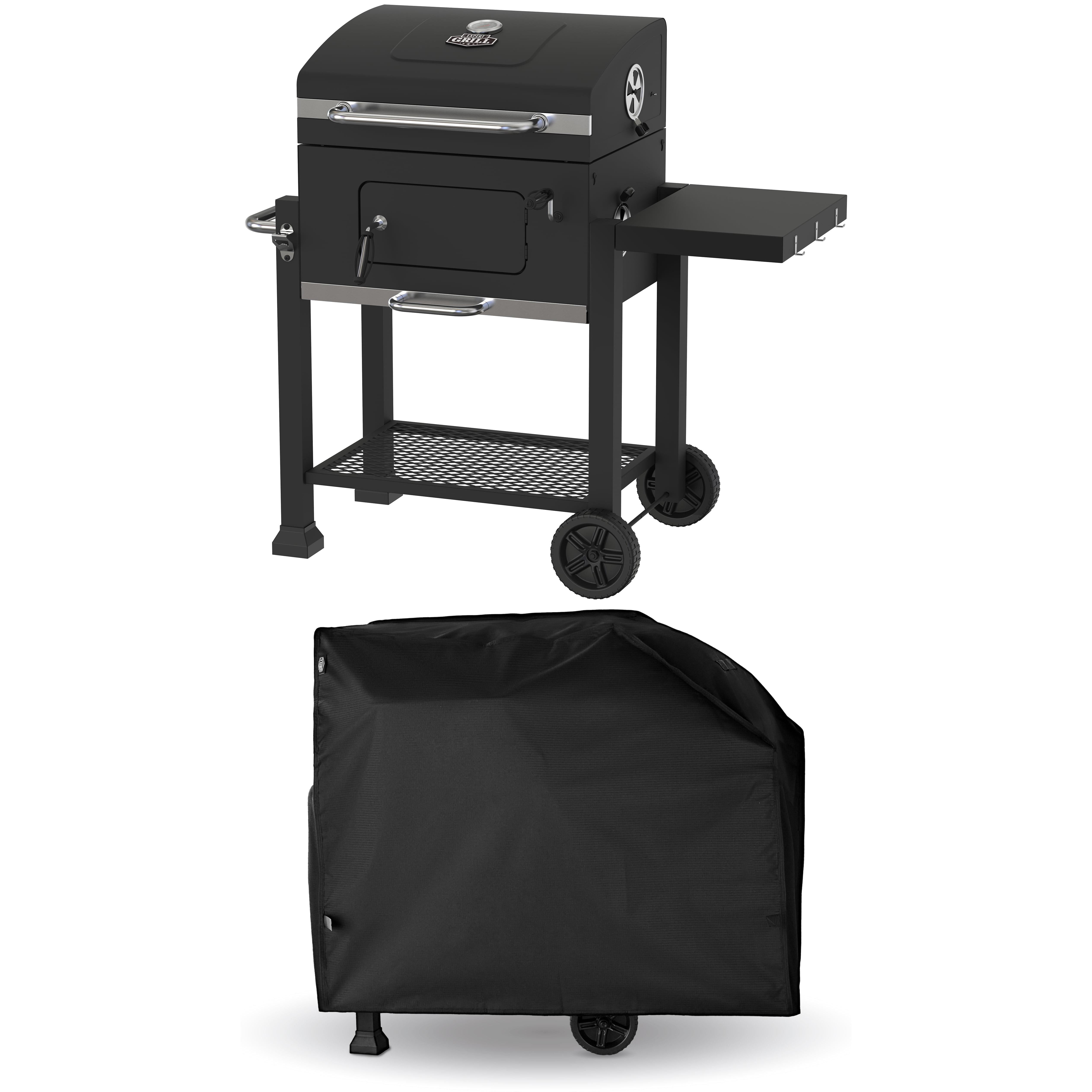 Expert Grill 24 in Charcoal Grill with Heavy-Duty Cover (Black, 372 sq in) 9iruu