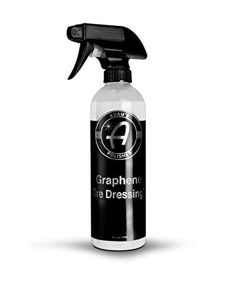 Adam's Graphene Tire Dressing, Long-Lasting Deep Black Satin Finish, Non-Greasy Ceramic Protection (16 fl oz) 07p2j