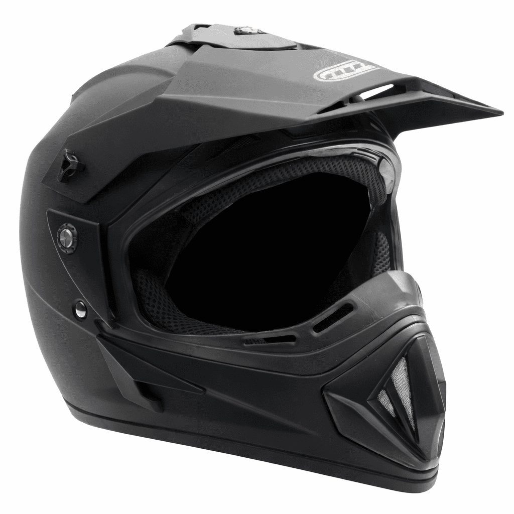 MMG Off-Road Motocross Helmet with Goggles (Matte Black, Large) h14x0