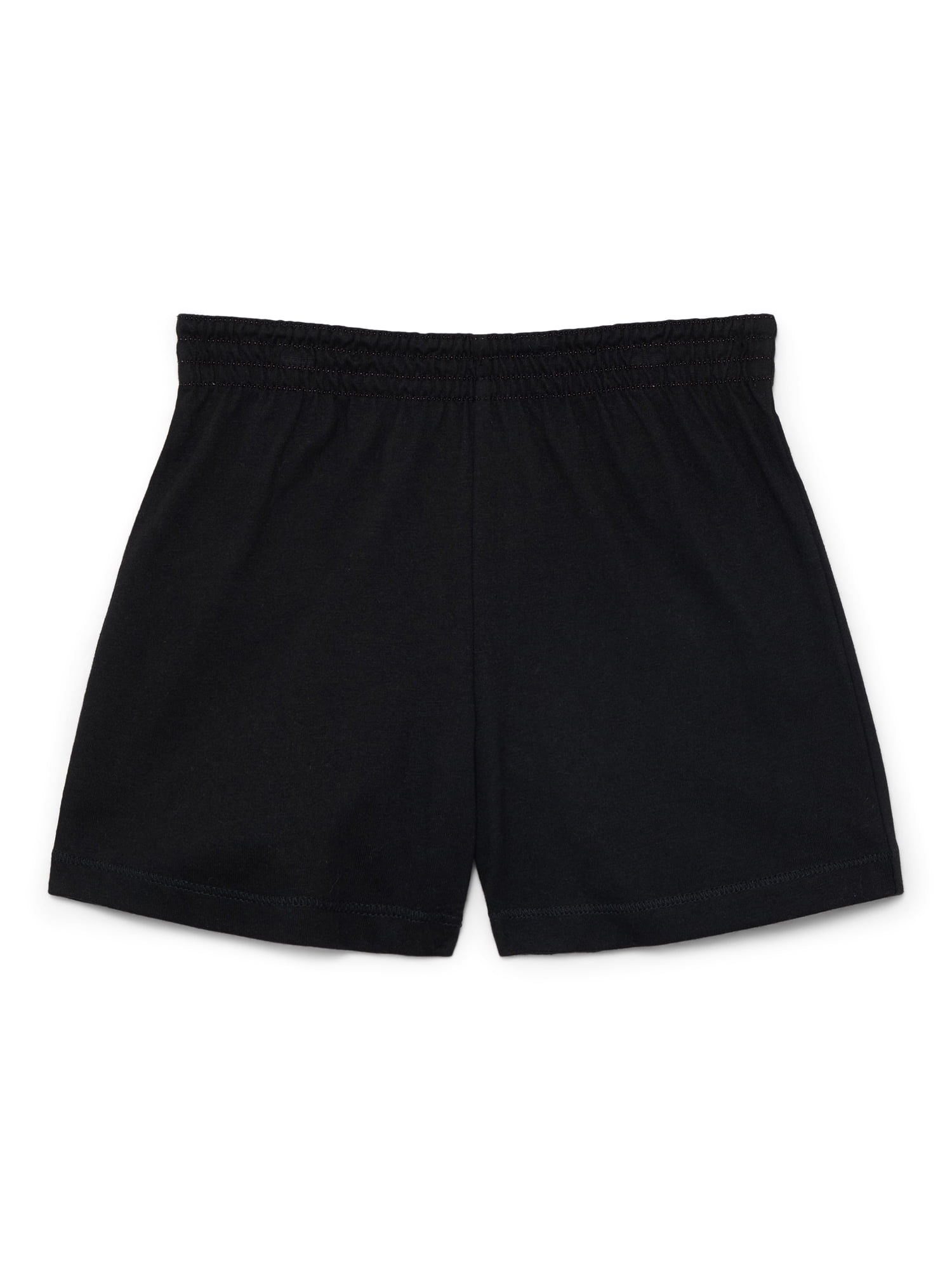 Wonder Nation Girls Kid Tough Knit Shorts (Black, Size 4-18) fz50b