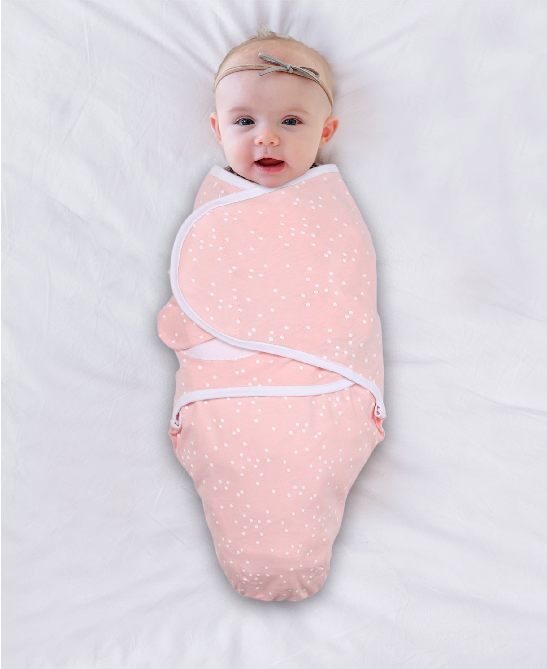 The Peanutshell Newborn Baby Swaddle Wrap Set (Pink Floral Stars, 3 Pack) 1hg3g