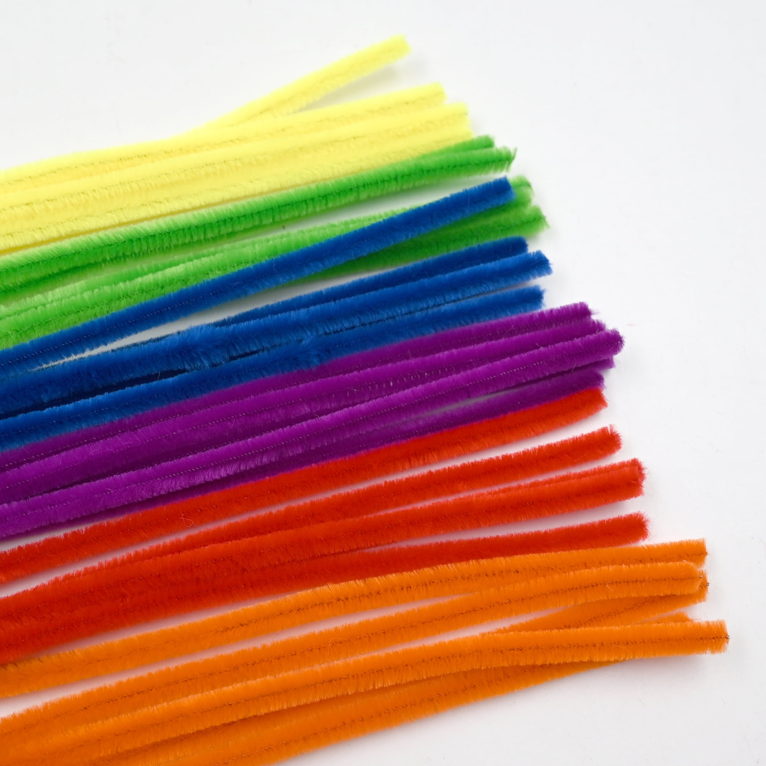 Hello Hobby Fuzzy Sticks Chenille Stems for DIY Craft Projects (Multicolor, 100 Count) wgwtb