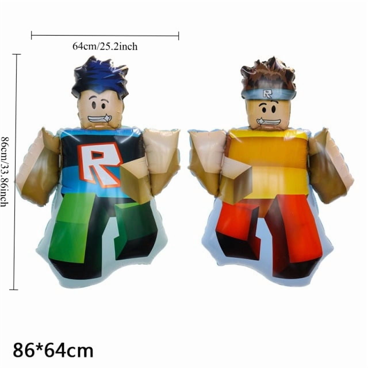 Htrade Roblox Birthday Party Foil Balloons (Blue, 6 Pack) 7f9ut