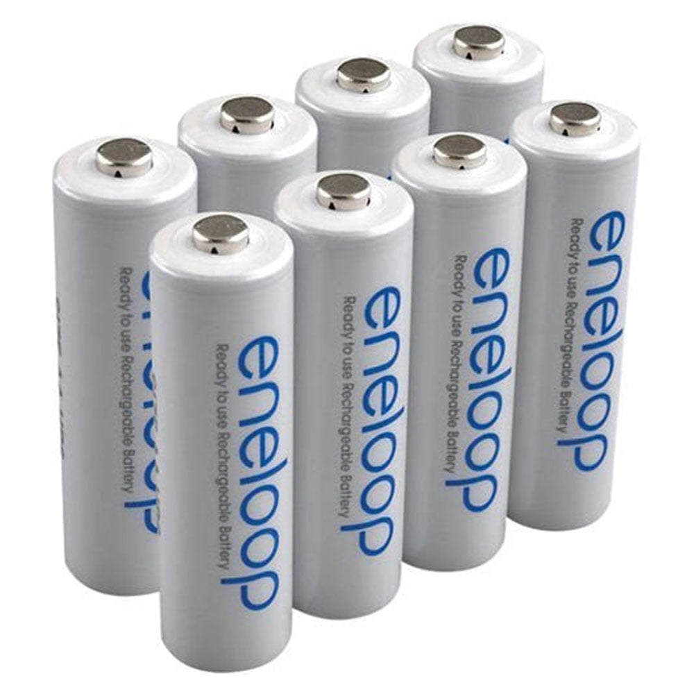 Sanyo Eneloop AA NiMH Rechargeable Batteries (8 Pack, 2000 mAh) atpar