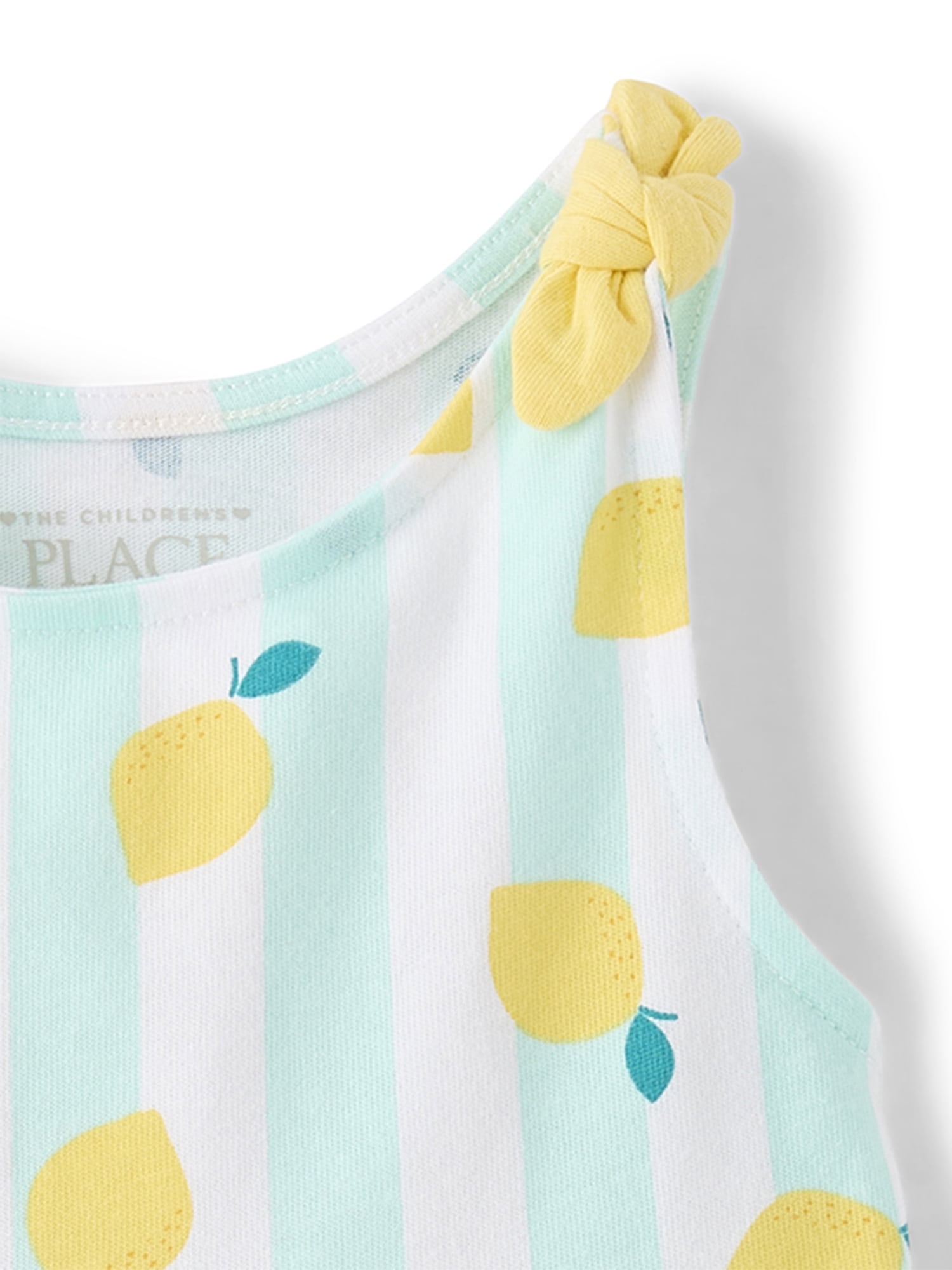The Children's Place Baby & Toddler Girls Sleeveless Tie Shoulder Print Dress (Multi-Color, 5T) bd9xf