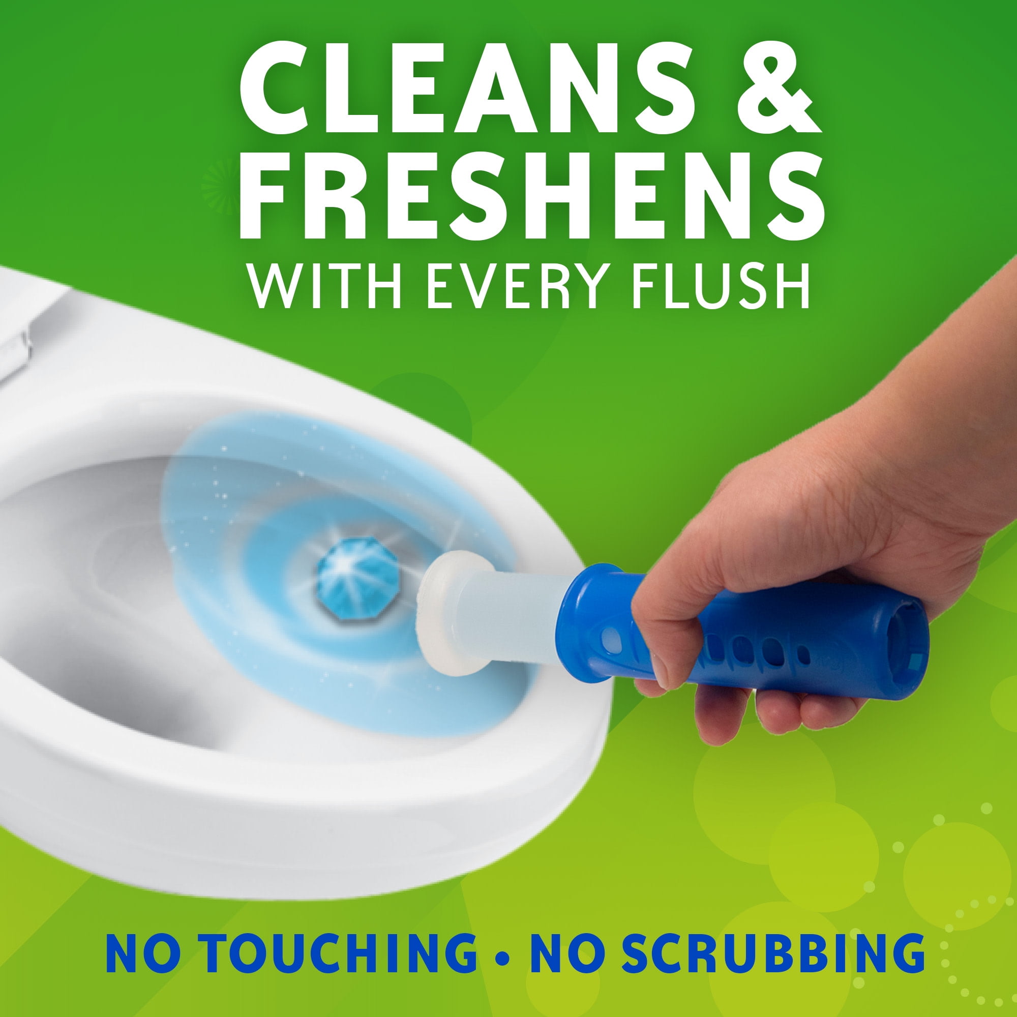 Scrubbing Bubbles Automatic Toilet Bowl Cleaner Gel Stamp, Rainshower Scent (6 Gel Stamps) j5n7e