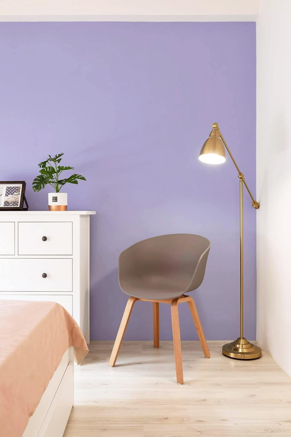 Zhuge Peel and Stick Contact Paper, Removable Self-Adhesive Solid Wallpaper for Countertop and Wall Decor (Purple, 17.7 in x 78.7 in) 6on71