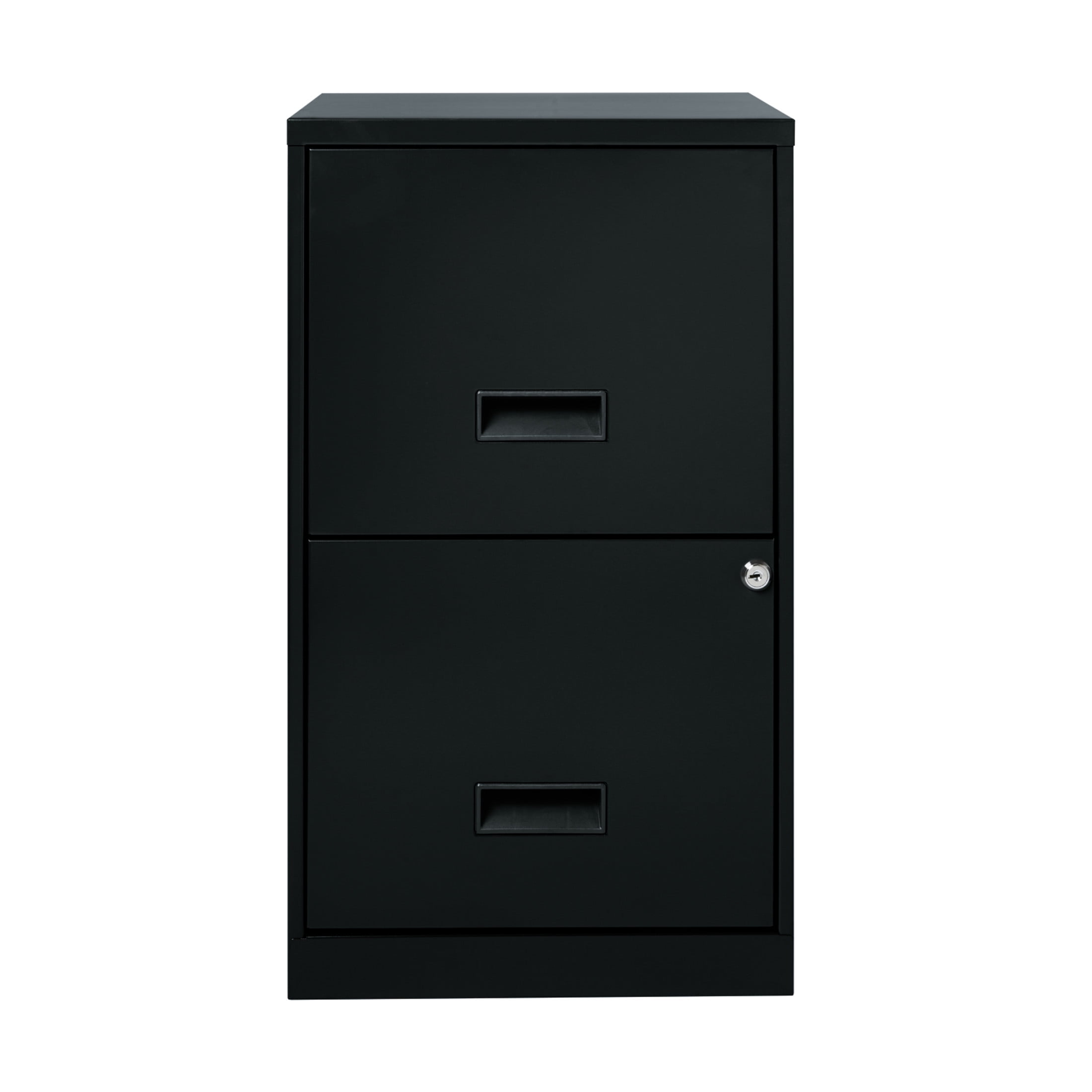 Space Solutions 2-Drawer Vertical File Cabinet for Letter-Size Hanging Folders (Black, 18 in Deep) 47eyl