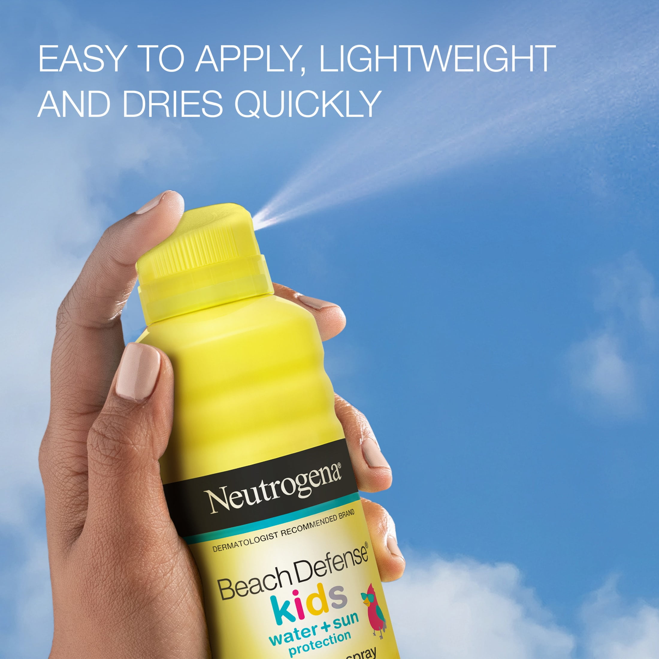 Neutrogena Beach Defense Kids Sunscreen Spray SPF 70 Broad Spectrum UVA/UVB Protection (6.5 oz) jhxq8