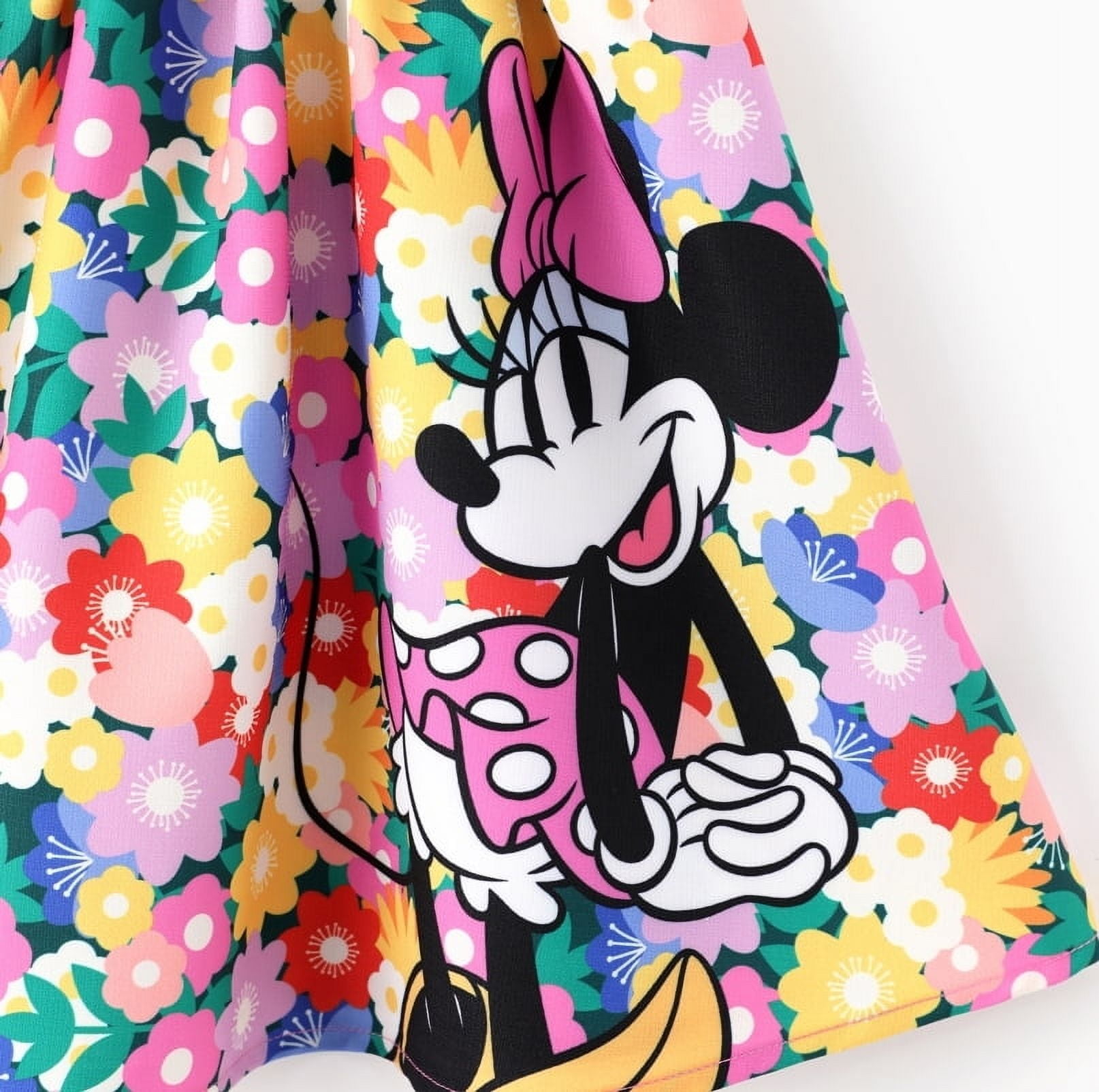 Disney Toddler Girls Minnie Mouse Graphic Smocked Suspender Dress (Pink, 3T) 1qt3n