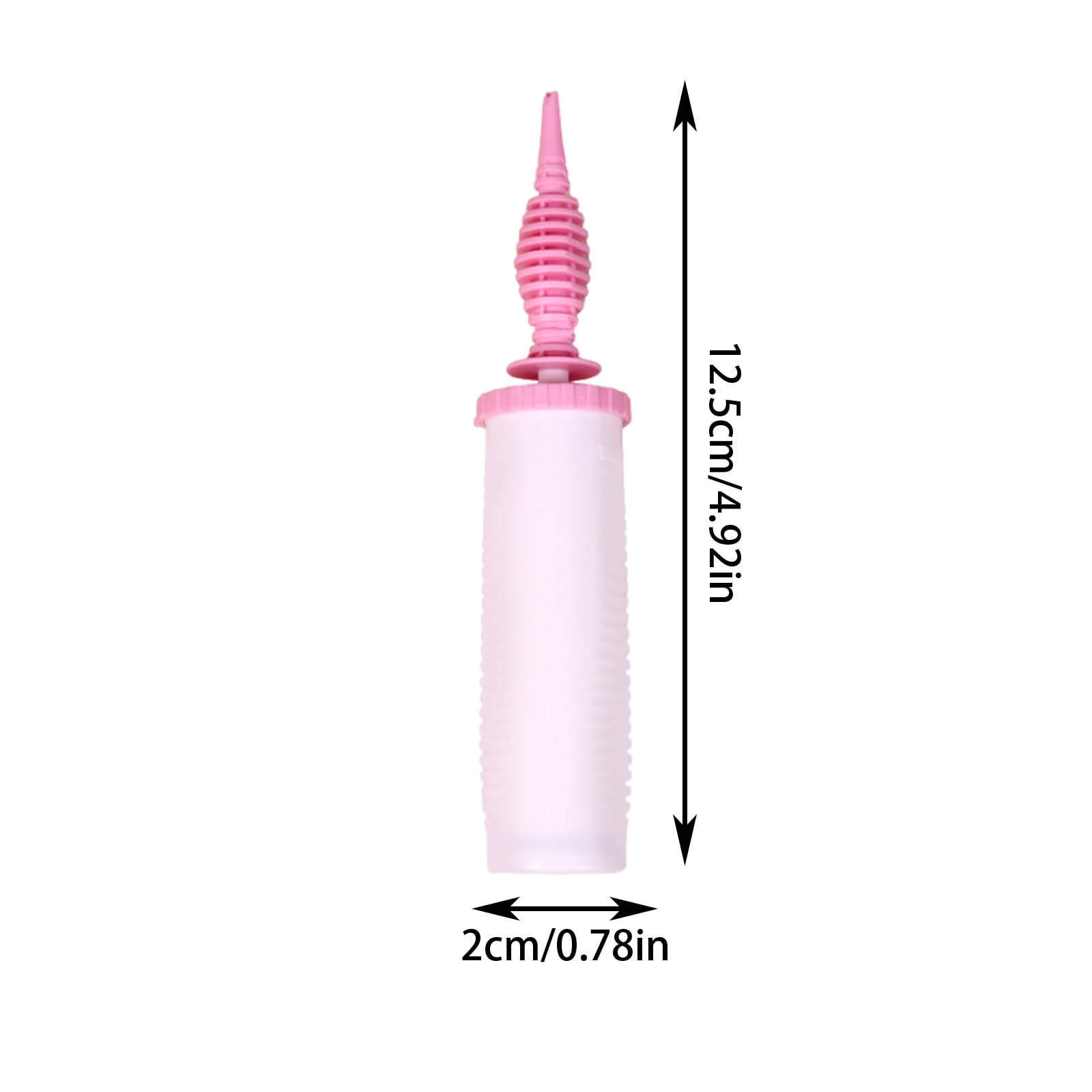 YOHAVEN Manual Balloon Pump Double Action Hand Air Inflator for Latex and Foil Balloons (Pink, 5 in) ei77j