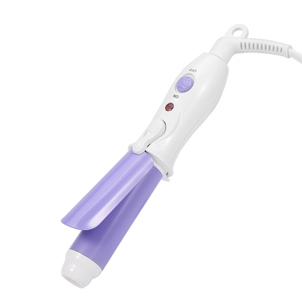 LYUMO Mini Hair Curler, Ceramic Heating Professional Styling Tool (Black, 7 in) k27hg