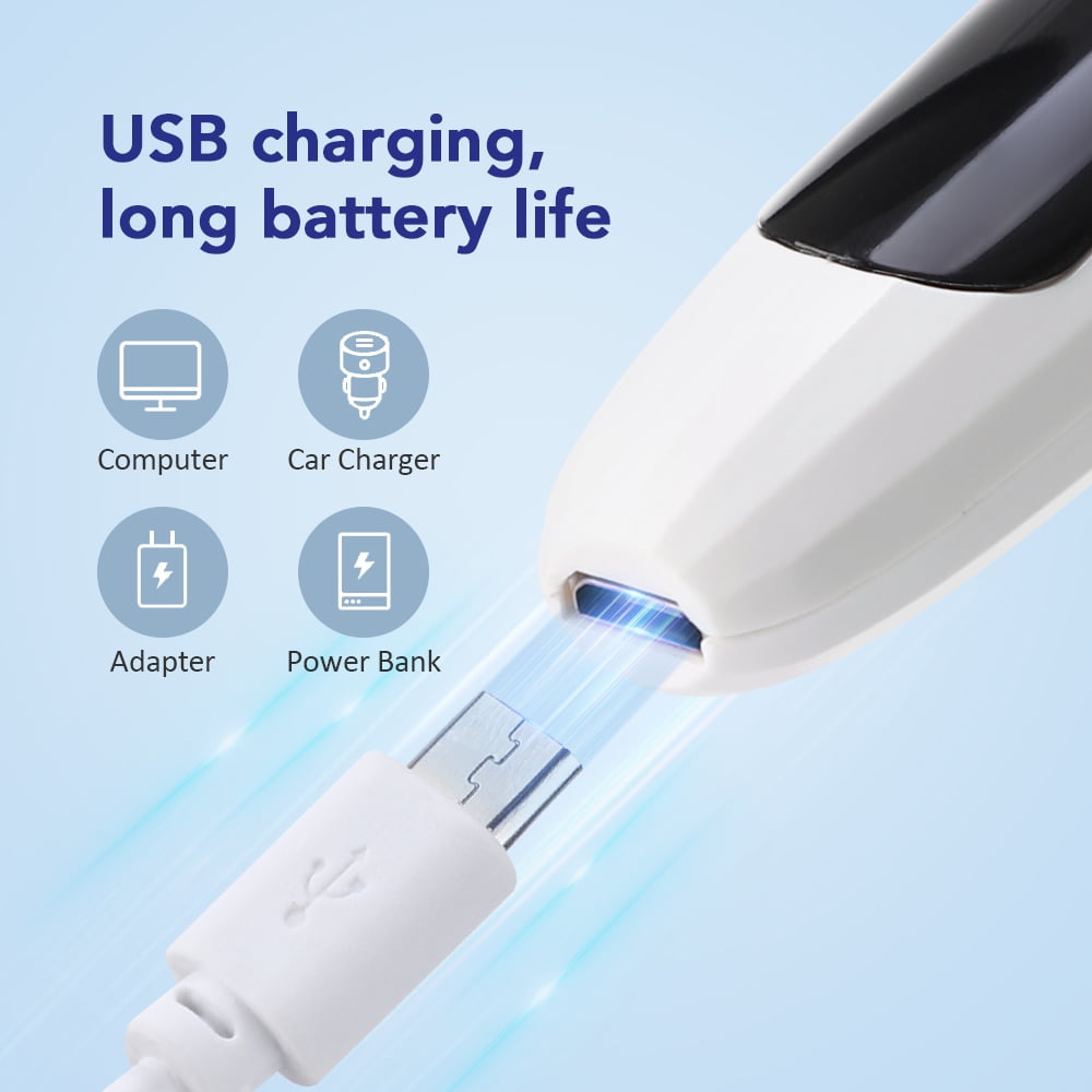AITREE Electric Heated Eyelash Curler Rechargeable Professional Lash Lifting Tool with LED Display (White, 1 Count) n7nwl