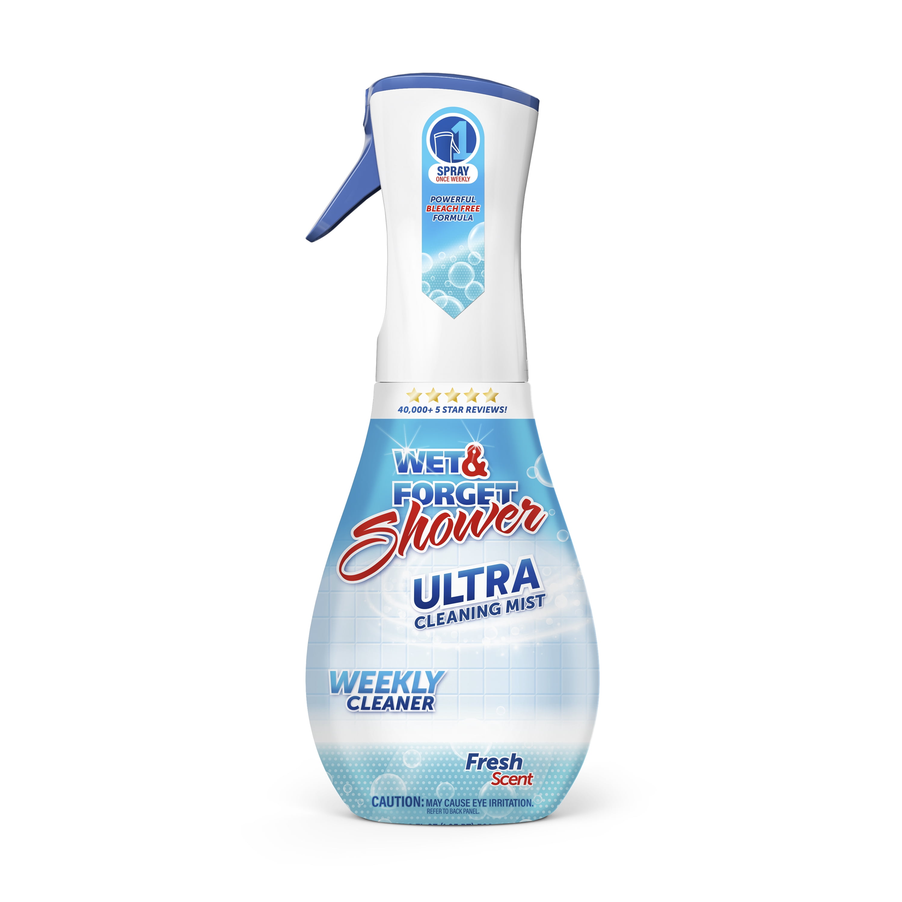Wet & Forget Shower Ultra Cleaning Mist, Weekly Bathroom Surface Cleaner (Fresh Scent, 16.9 fl oz) puydb