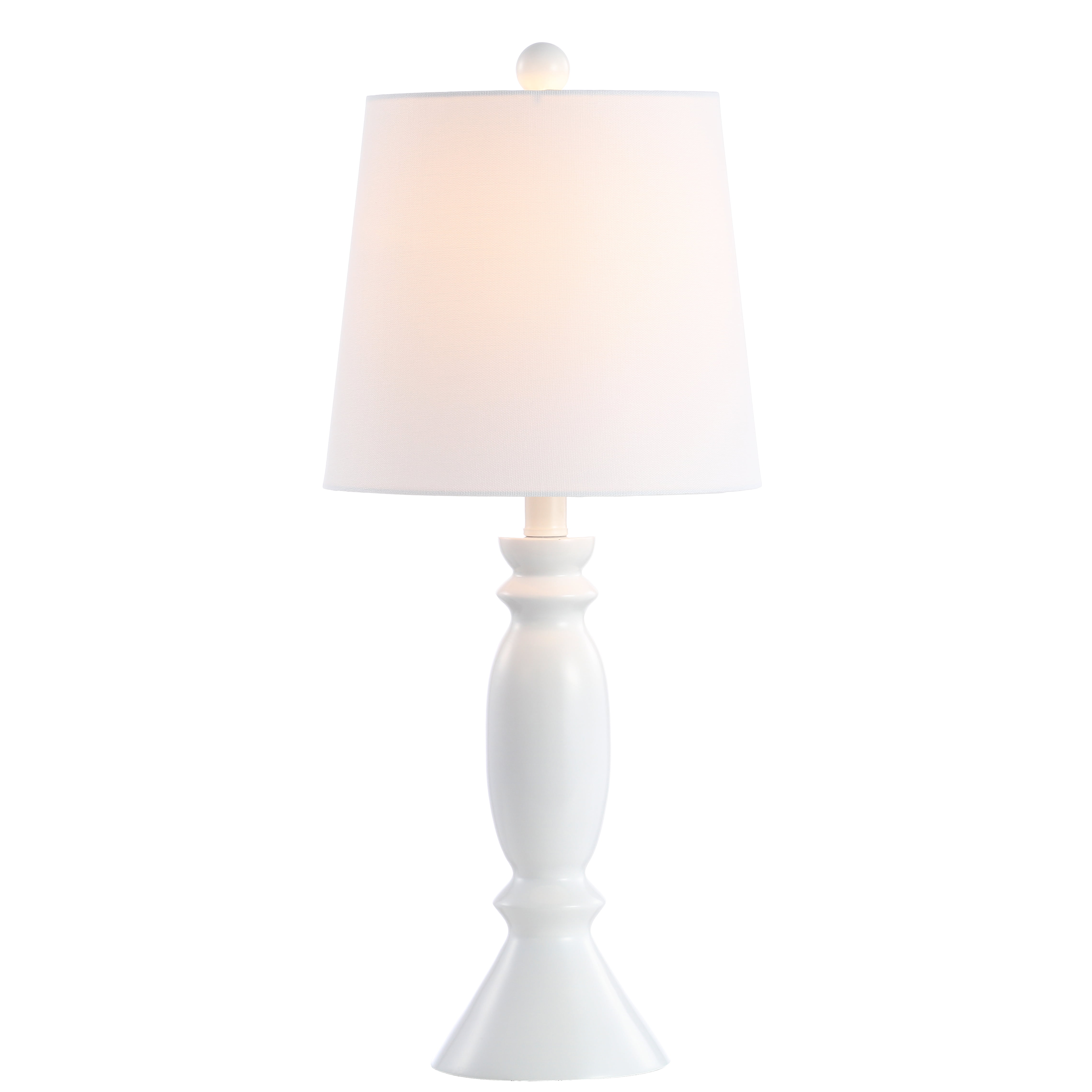 Safavieh Kian Solid Glam Table Lamp, Contemporary Lighting for Living Room and Bedroom (White, 24 in. H) eafyw