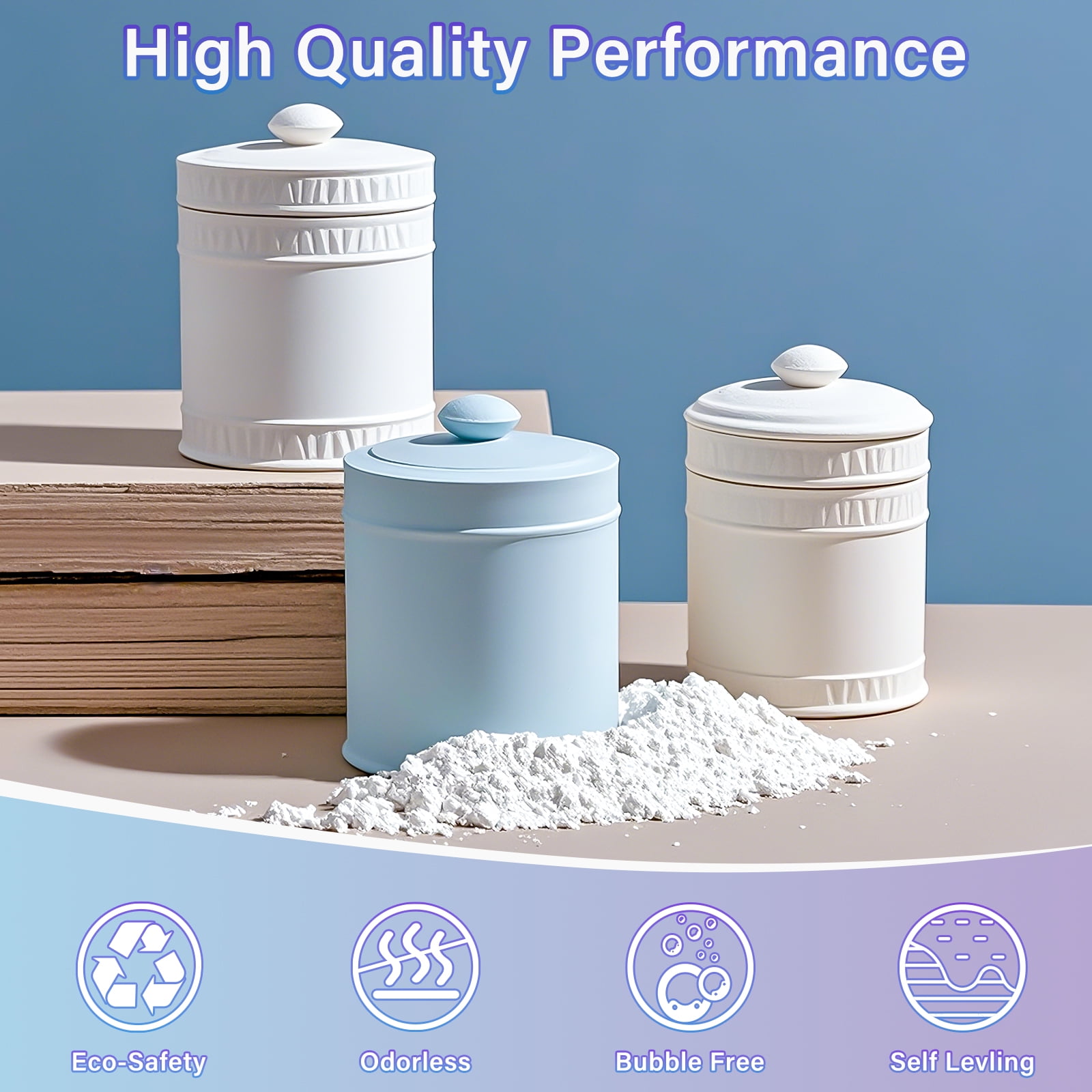 Bond Craftor Casting Powder Kit for DIY Molds and Crafts, Fast Curing, Smooth Matte Finish (White, 2.2 lb) k5uur