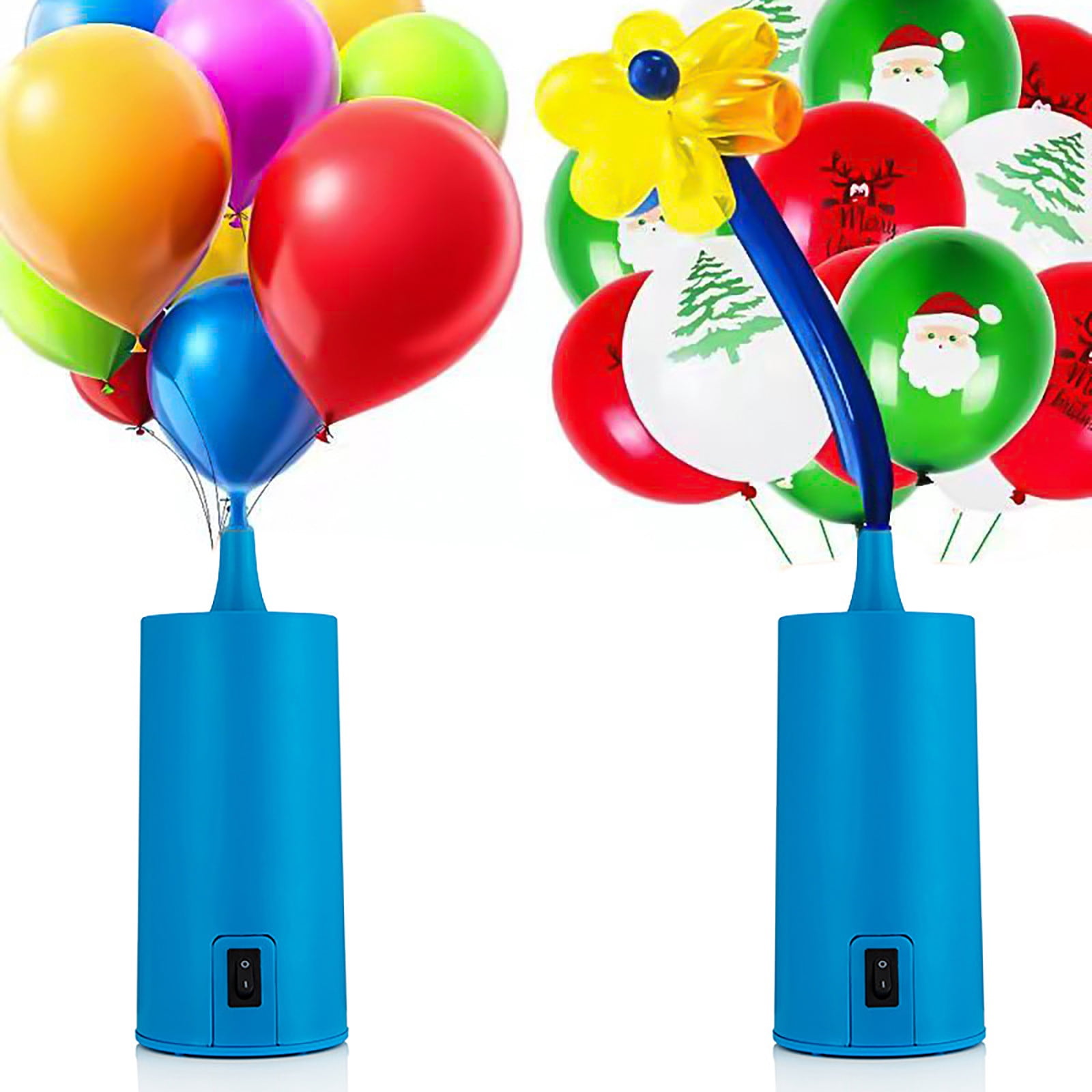 Ruroz Electric Balloon Pump, Portable Air Inflator for Party Decorations (White, 1 Unit) qj40a