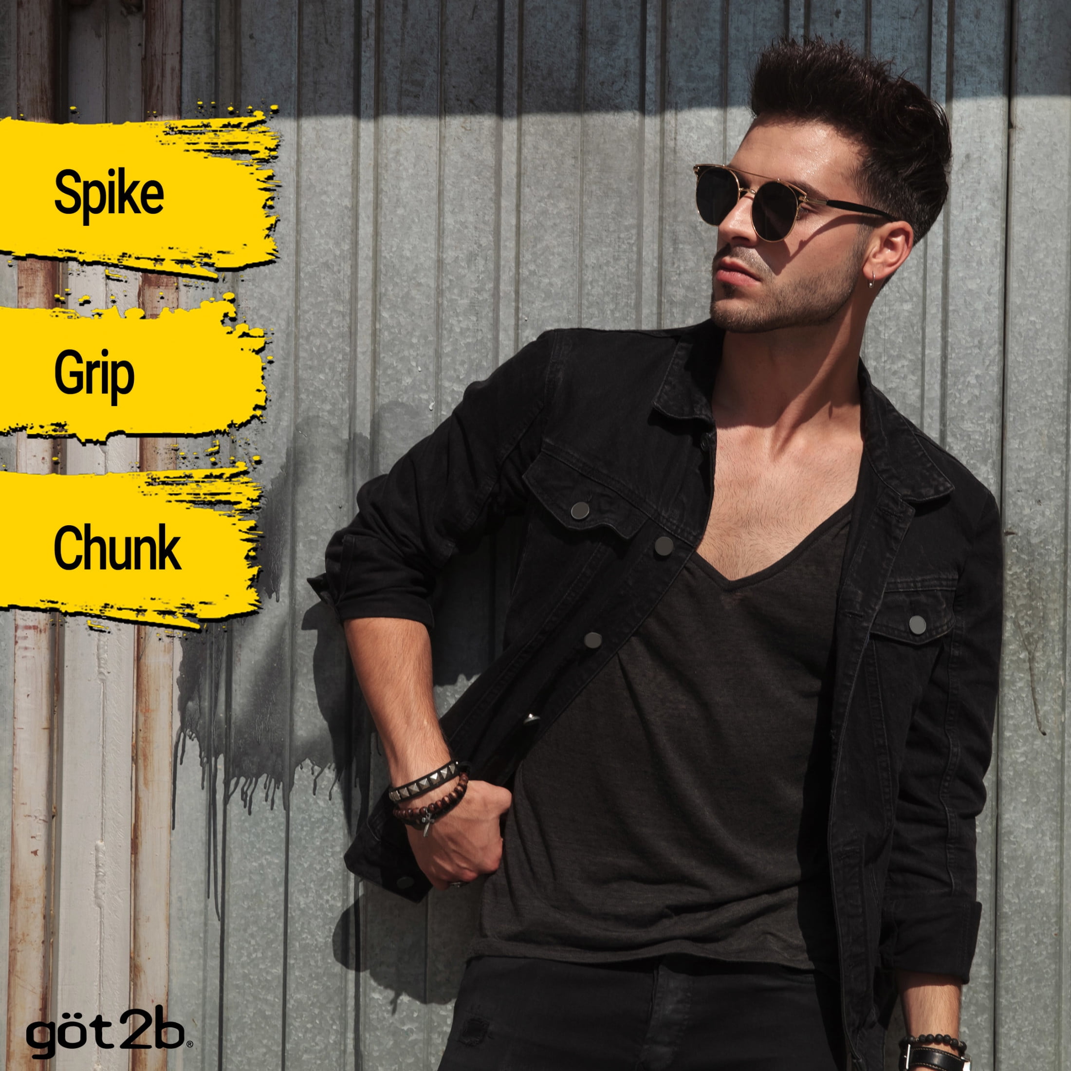 got2b Glued Styling Spiking Hair Gel, Water-Resistant, Screaming Hold for Bold Hairstyles (6 Pack, 6 oz) m7xb7