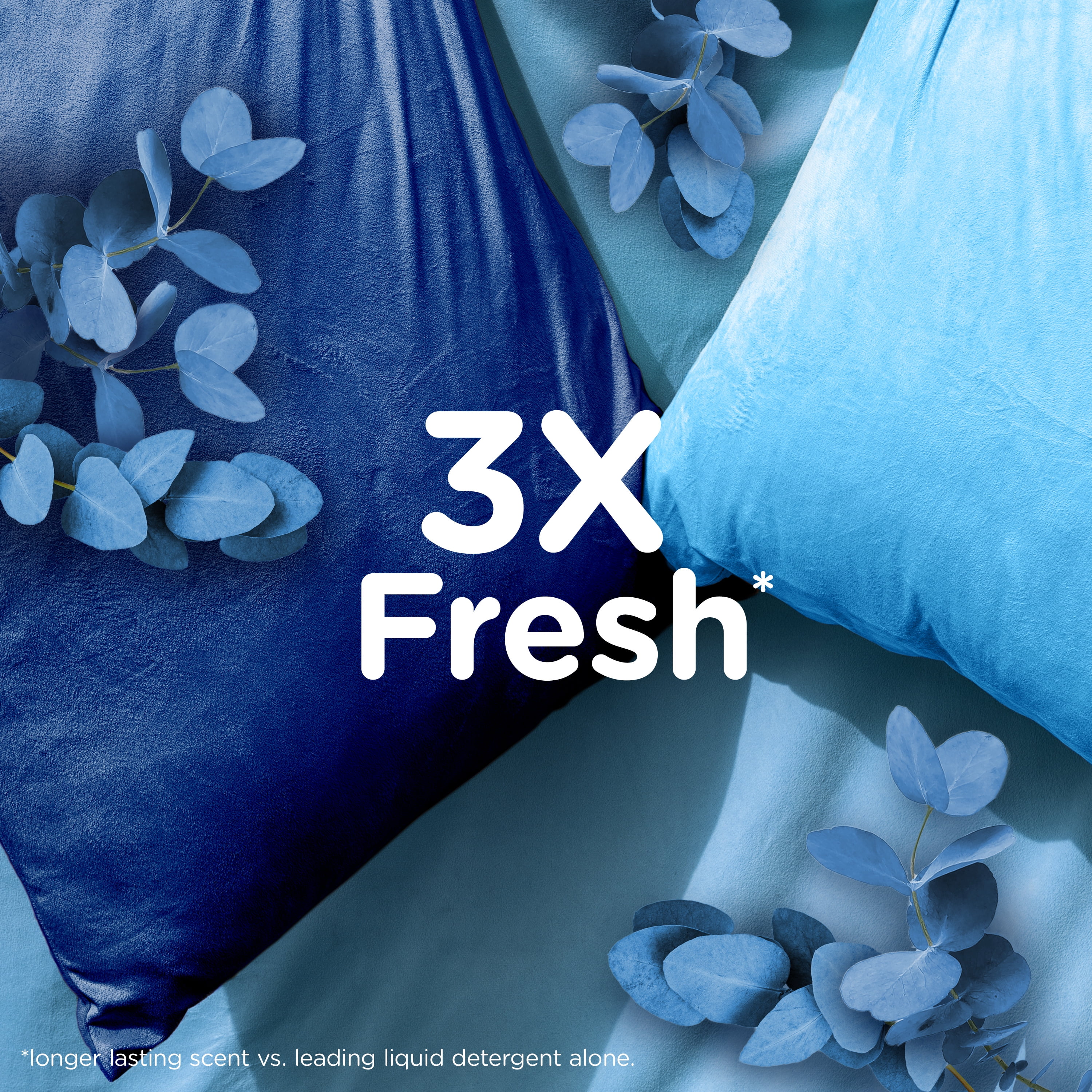 Downy Ultra Soft Liquid Fabric Softener, Crisp Rain & Blue Eucalyptus Scent, Long-Lasting Freshness (Blue, 93 fl oz) 8mmqf