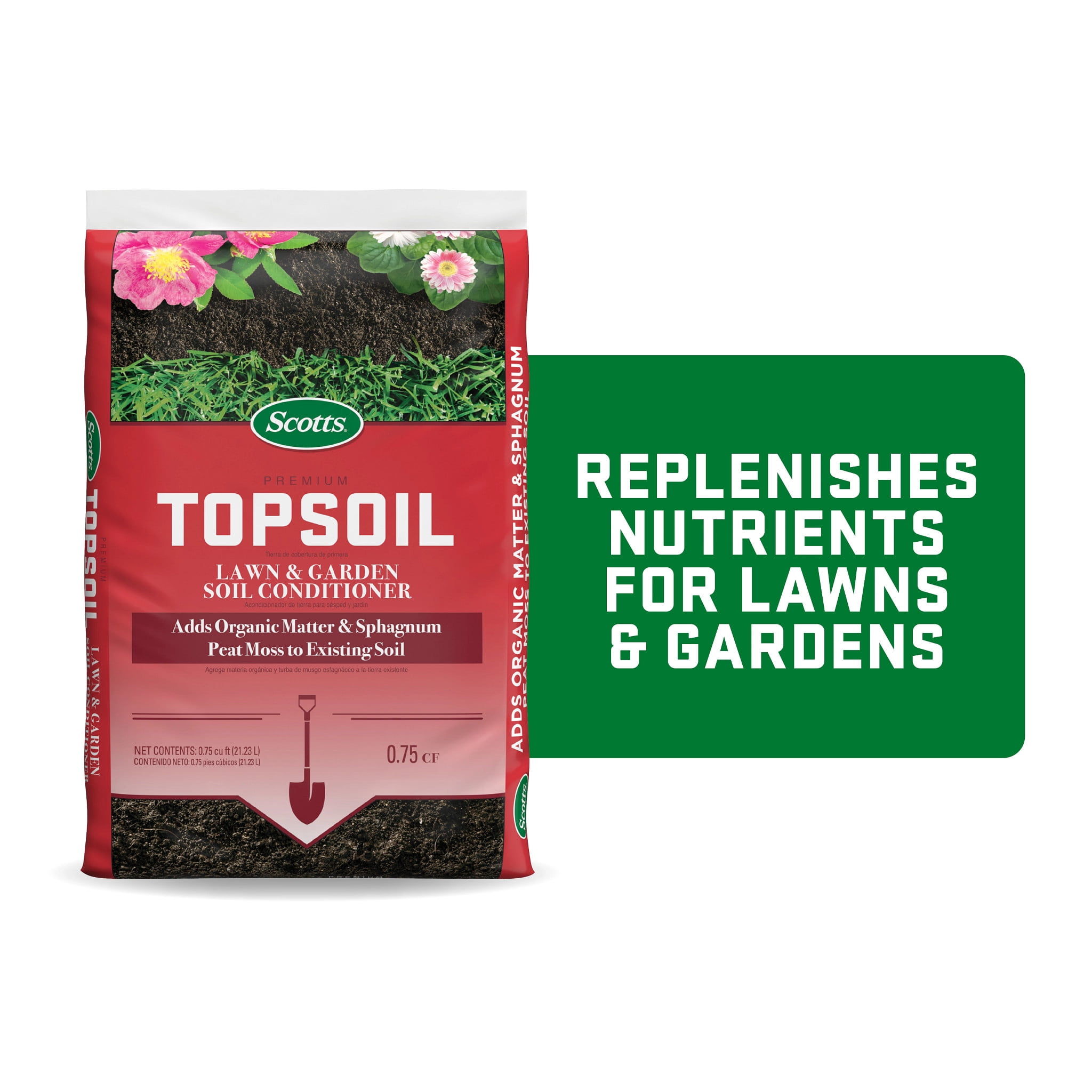 Scotts Premium Topsoil Lawn and Garden Soil Conditioner with Peat Moss (0.75 cu. ft.) jws2n