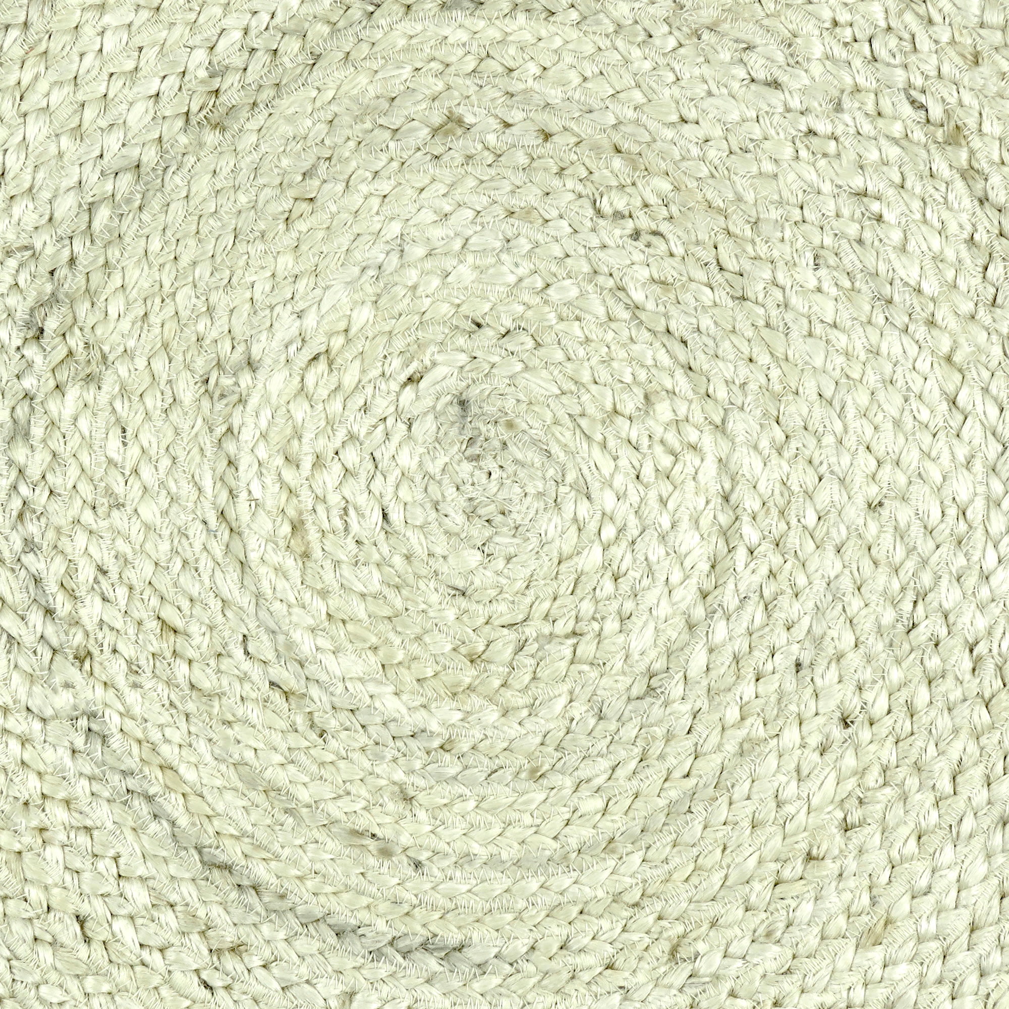 Oussum Hand Woven Natural Jute Area Rug Bohemian Style Indoor Outdoor Decor (Round, 3 ft) kmi8g