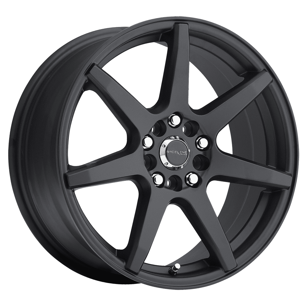 Raceline 131B-EVO Cast Aluminum Wheel (Black, 16x7 in) llu3y