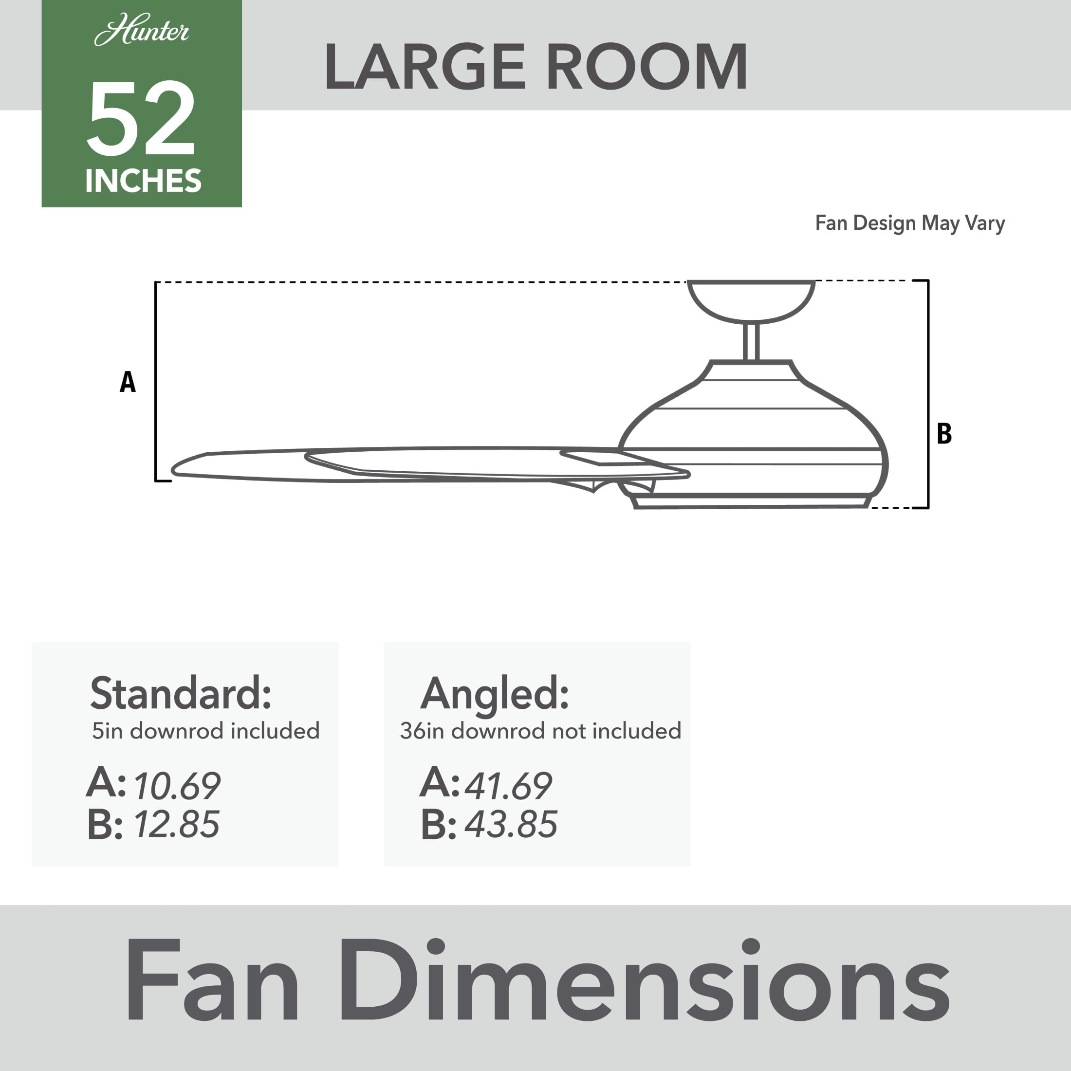 Hunter Cassius Ceiling Fan (Noble Bronze, 52 in) lmk63