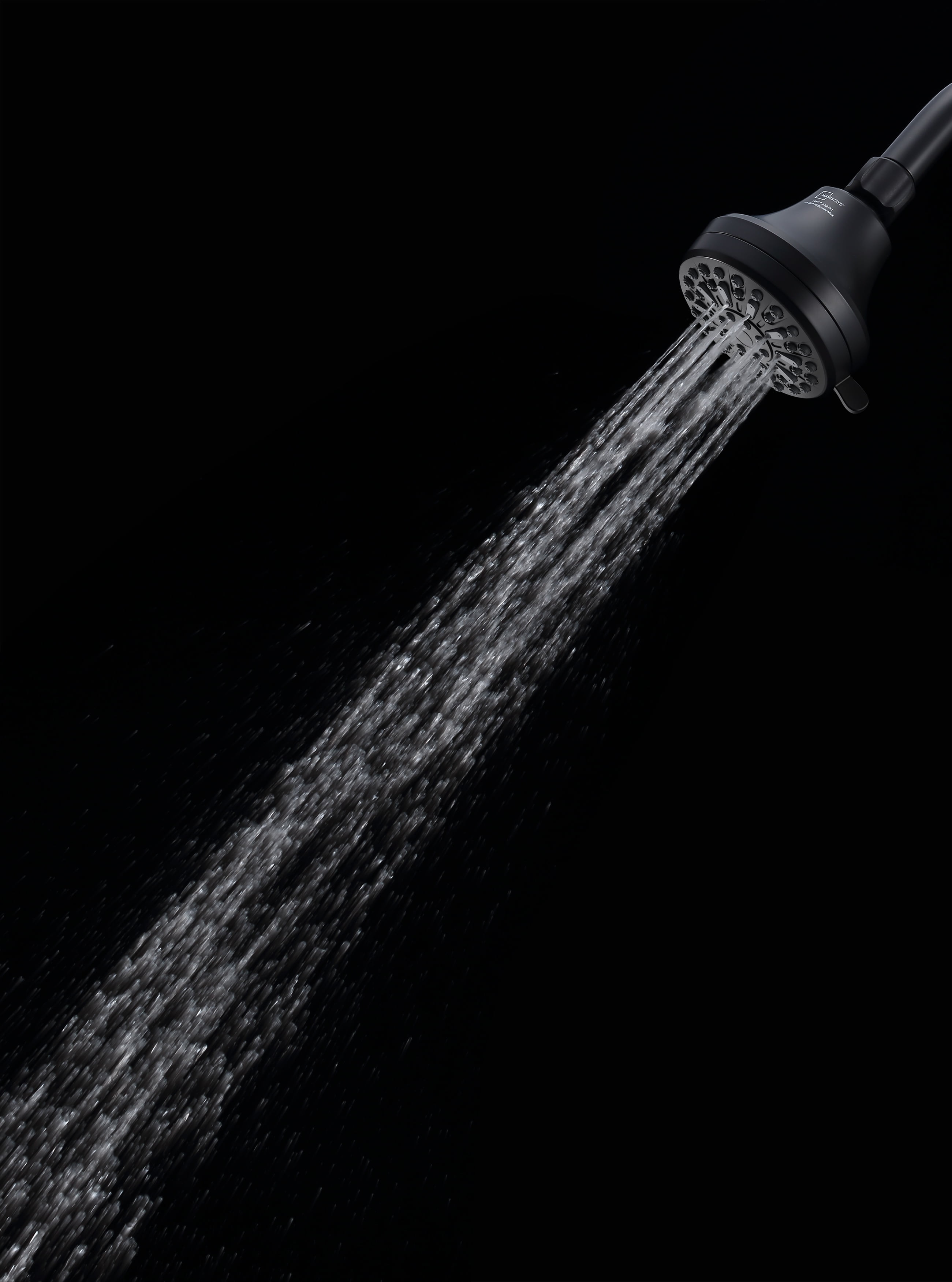 Mainstays 6-Setting Shower Head, High-Pressure Adjustable Spray (Matte Black, 3.5 in Face) 58u1n - Image 12