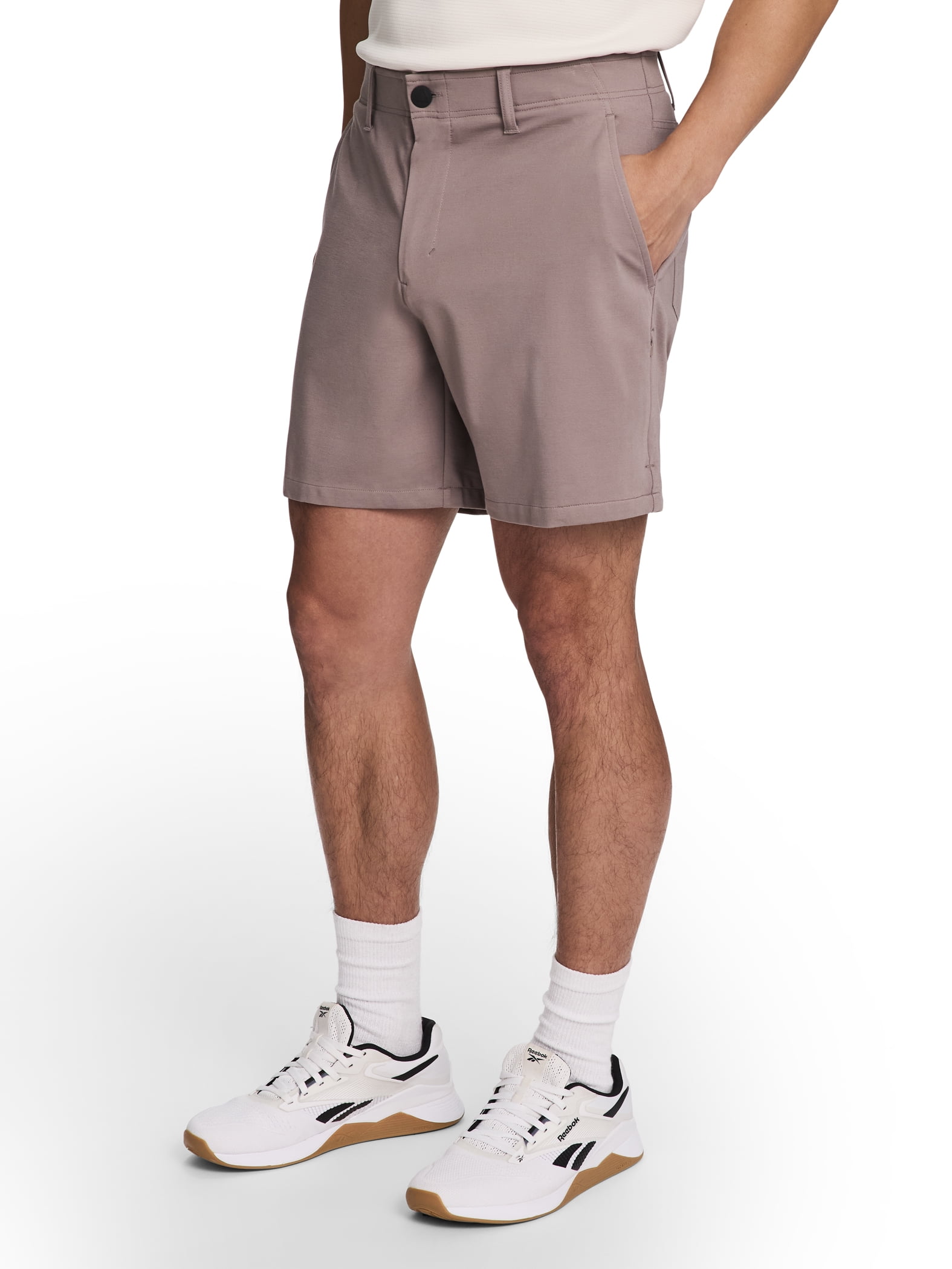 Reebok Men's 6-Pocket Victory Performance Shorts (Brown, 7 in Inseam) twg90