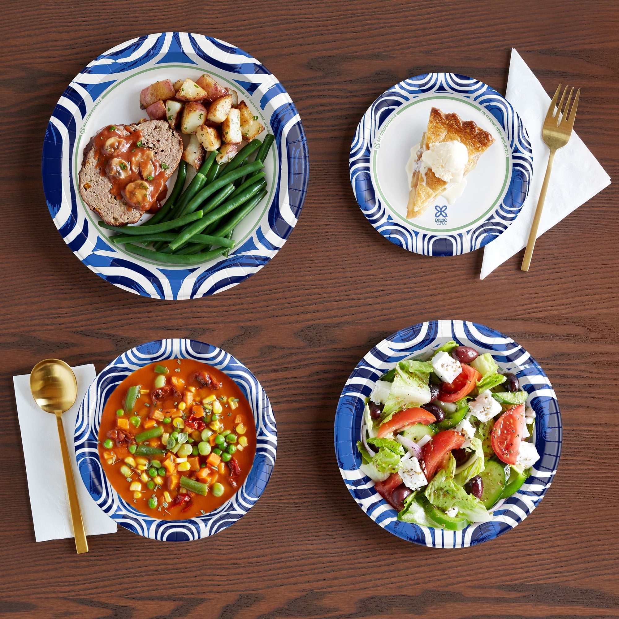 Dixie Ultra Disposable Paper Bowls, Heavy-Duty Soak Proof Dinnerware (Multi-Color, 20 oz, 25 Count) j93oc