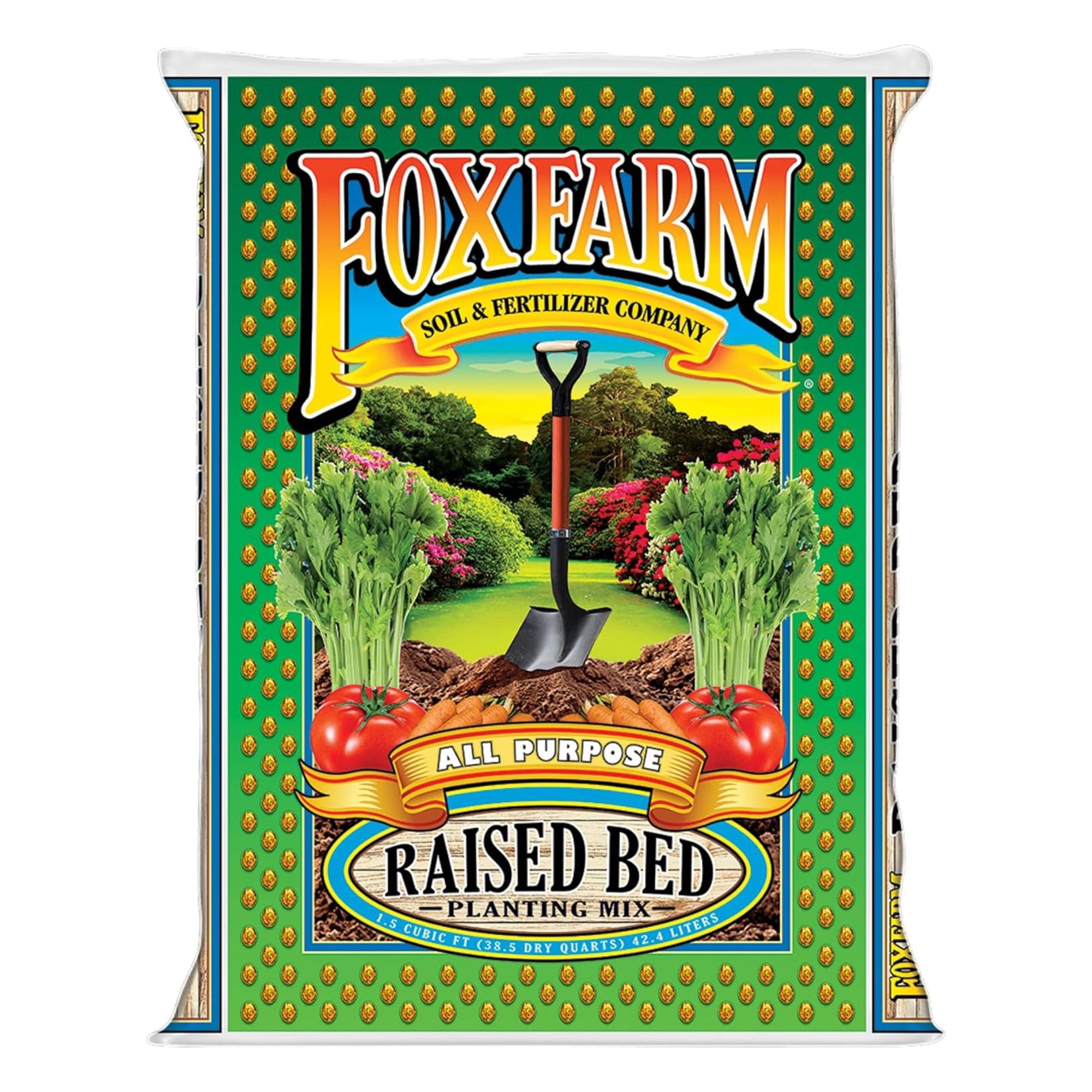 FoxFarm Raised Bed Planting Mix All-Purpose Garden Soil for Vegetables and Flowers (1.5 cu ft) owryy