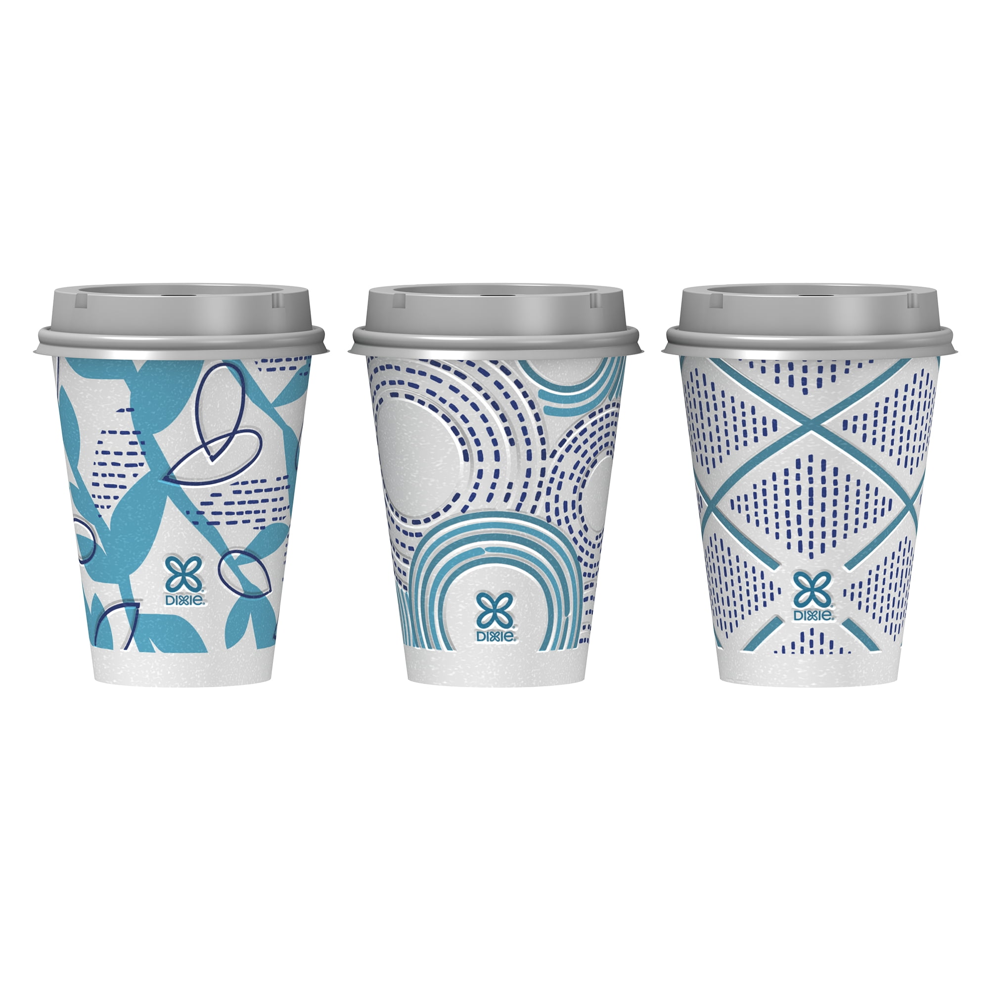 Dixie To Go Insulated Hot Cups with Lids, Leak-Resistant Disposable Coffee Cups (12 oz, 40 Count) dnkce