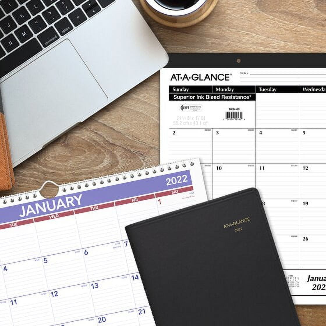 AT-A-GLANCE DayMinder Weekly Planner, Professional Appointment Book, Ruled Daily Sections (Black, 3.5 in x 6 in) n1bpn