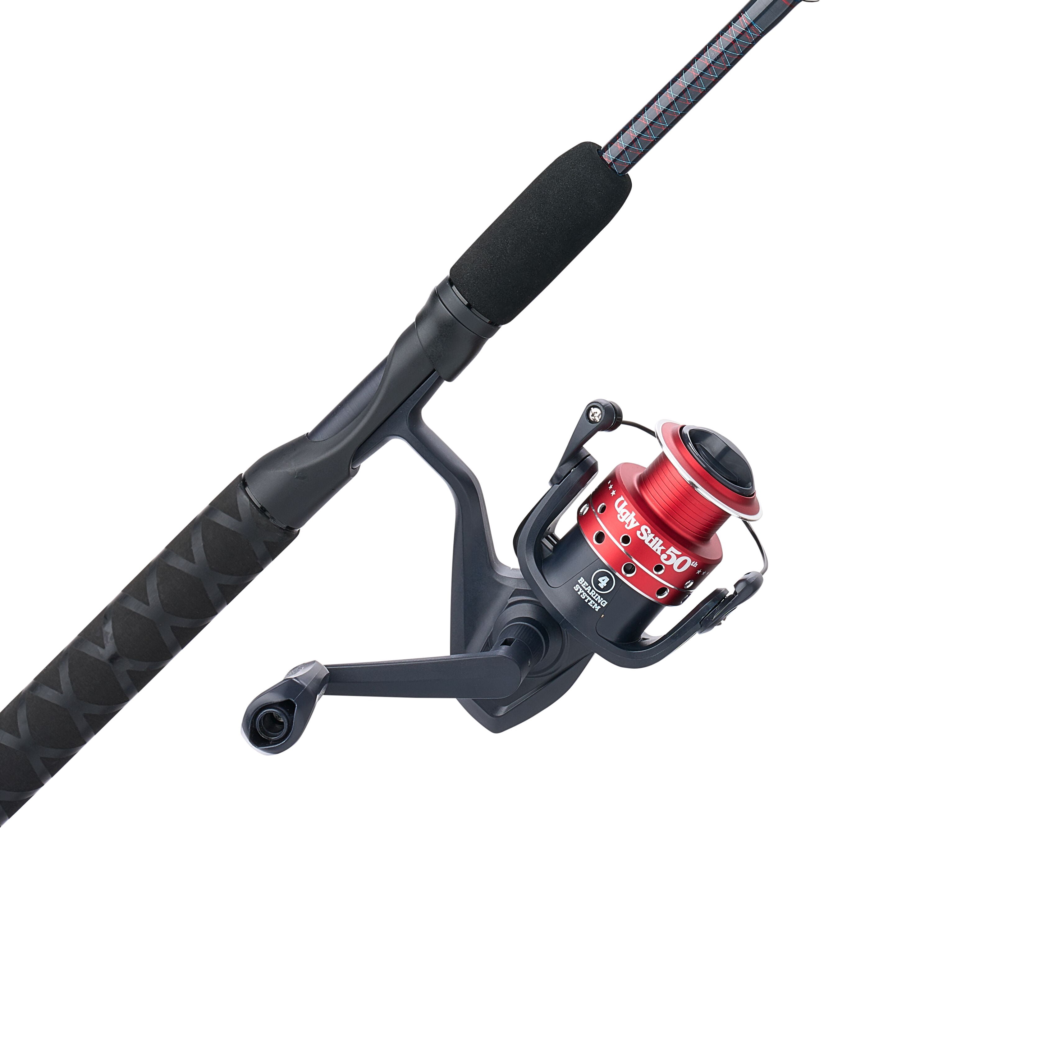 Ugly Stik 50th Anniversary Spinning Combo (Black, 6.5 ft) cd2i5